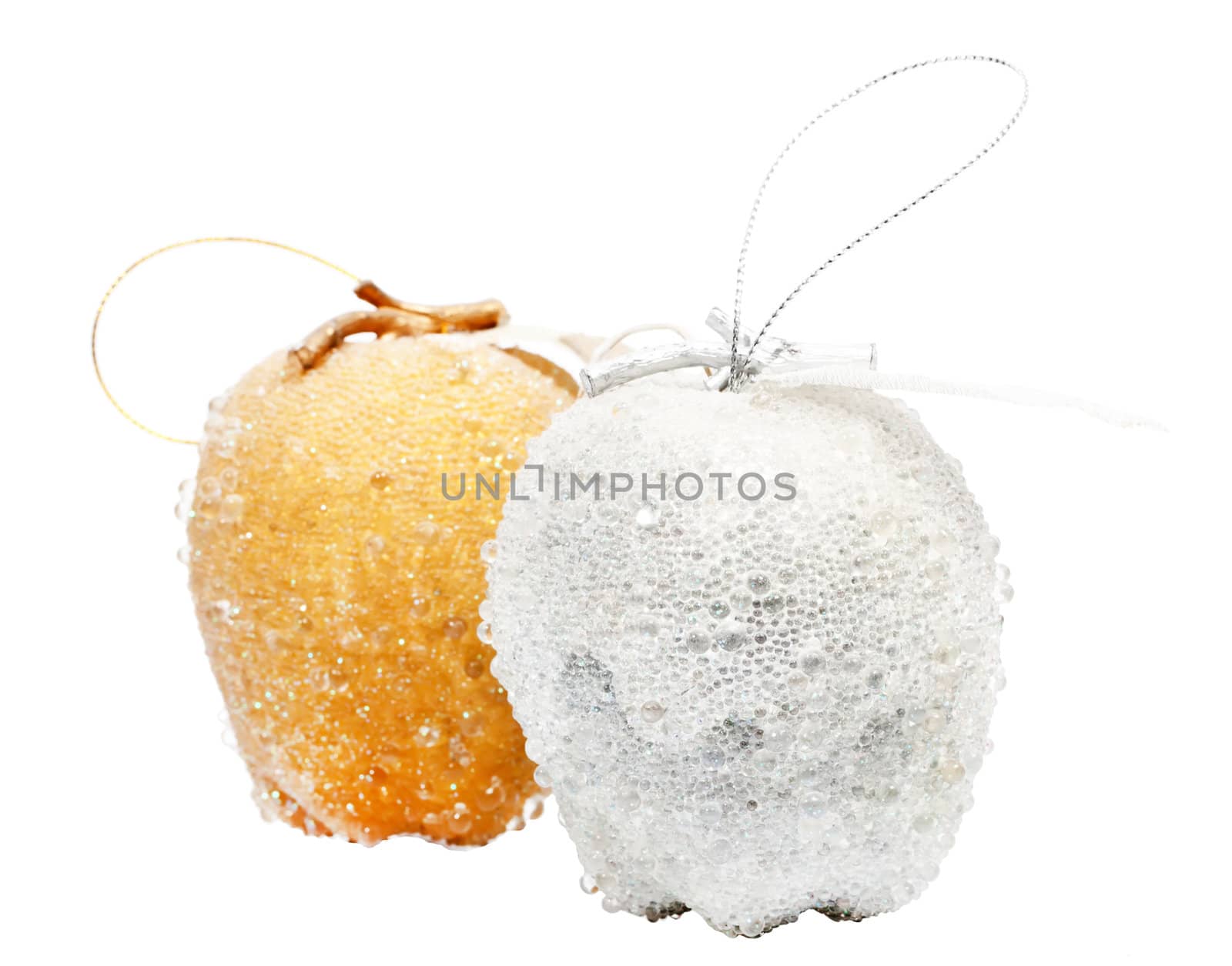 Golden and silver apple decoration by RawGroup