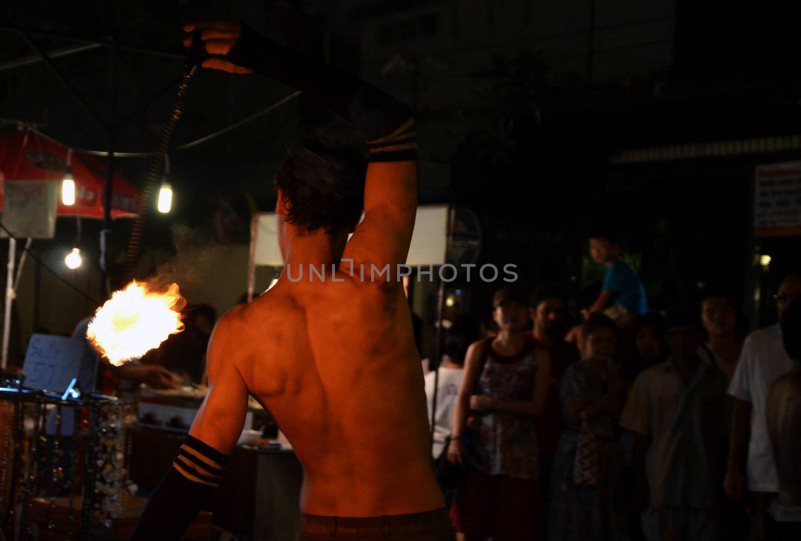 BANGKOK - DEC 16: Phra Athit Walking Street by siraanamwong