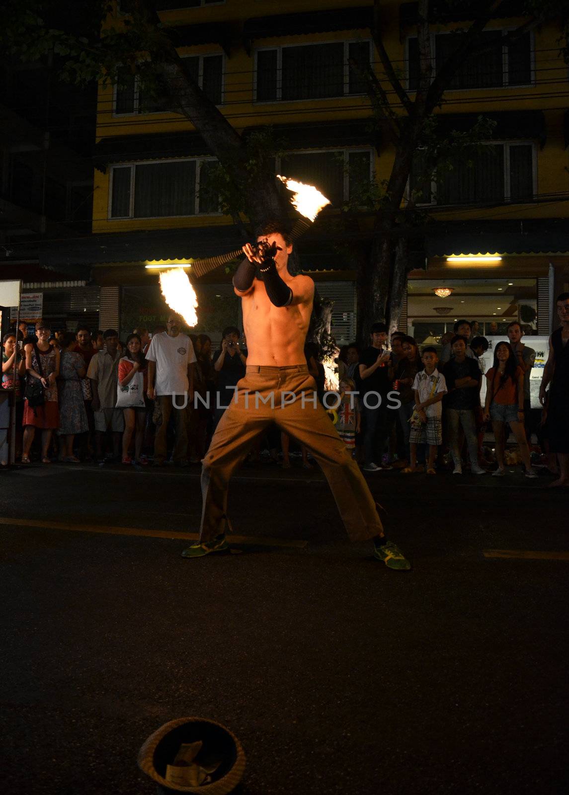 BANGKOK - DEC 16: Phra Athit Walking Street by siraanamwong