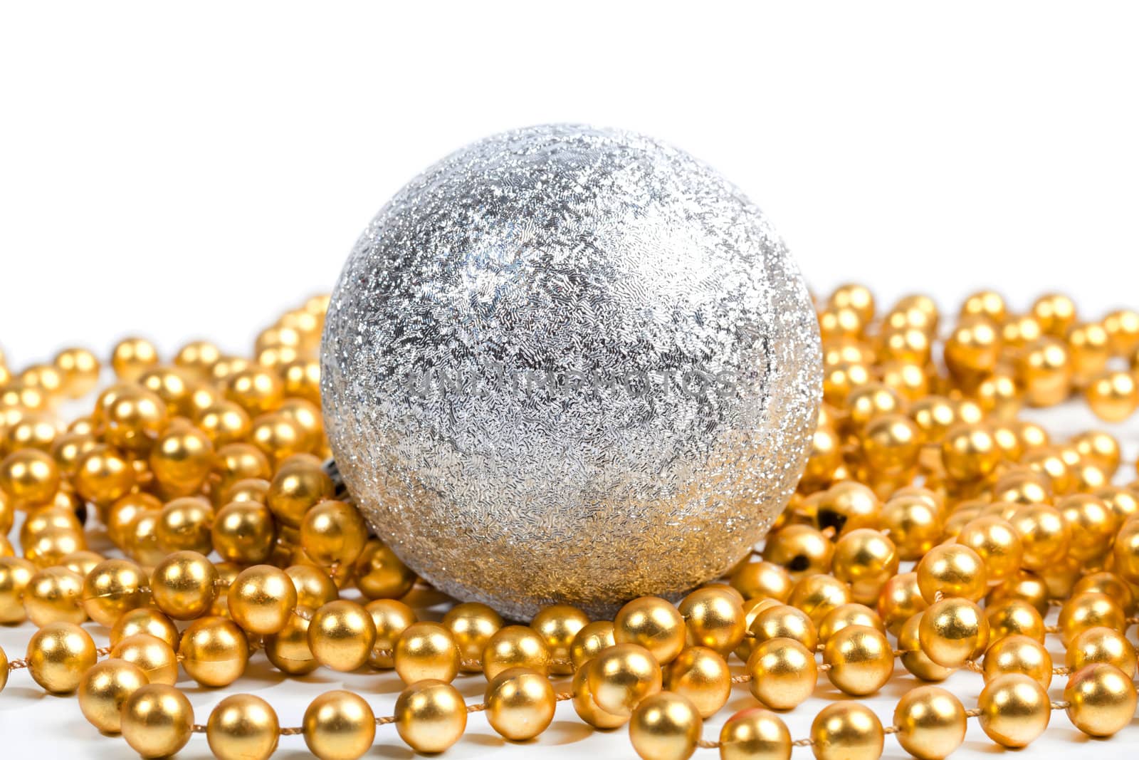 Silver ball with golden beads by RawGroup