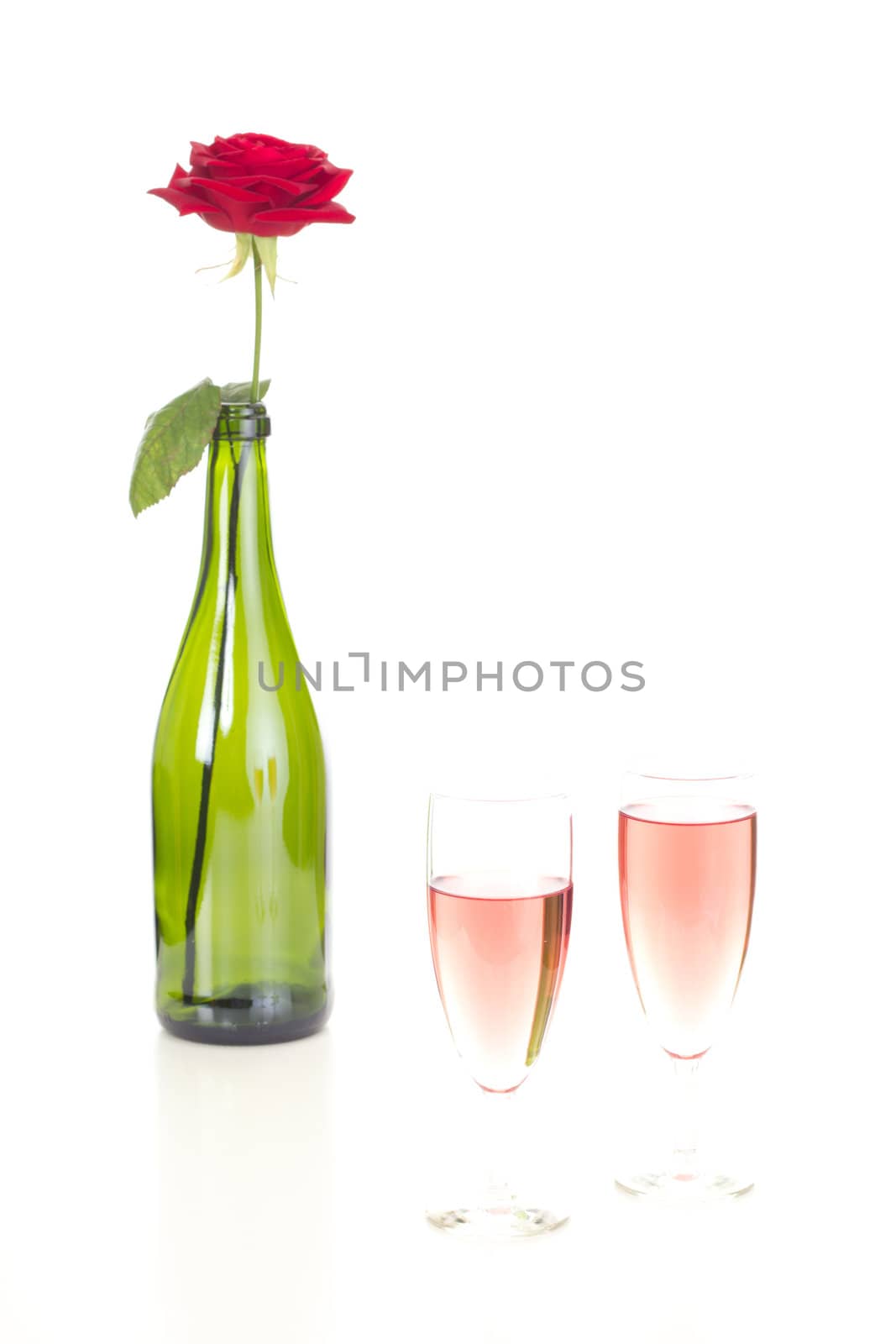 Preparing a romantic dinner