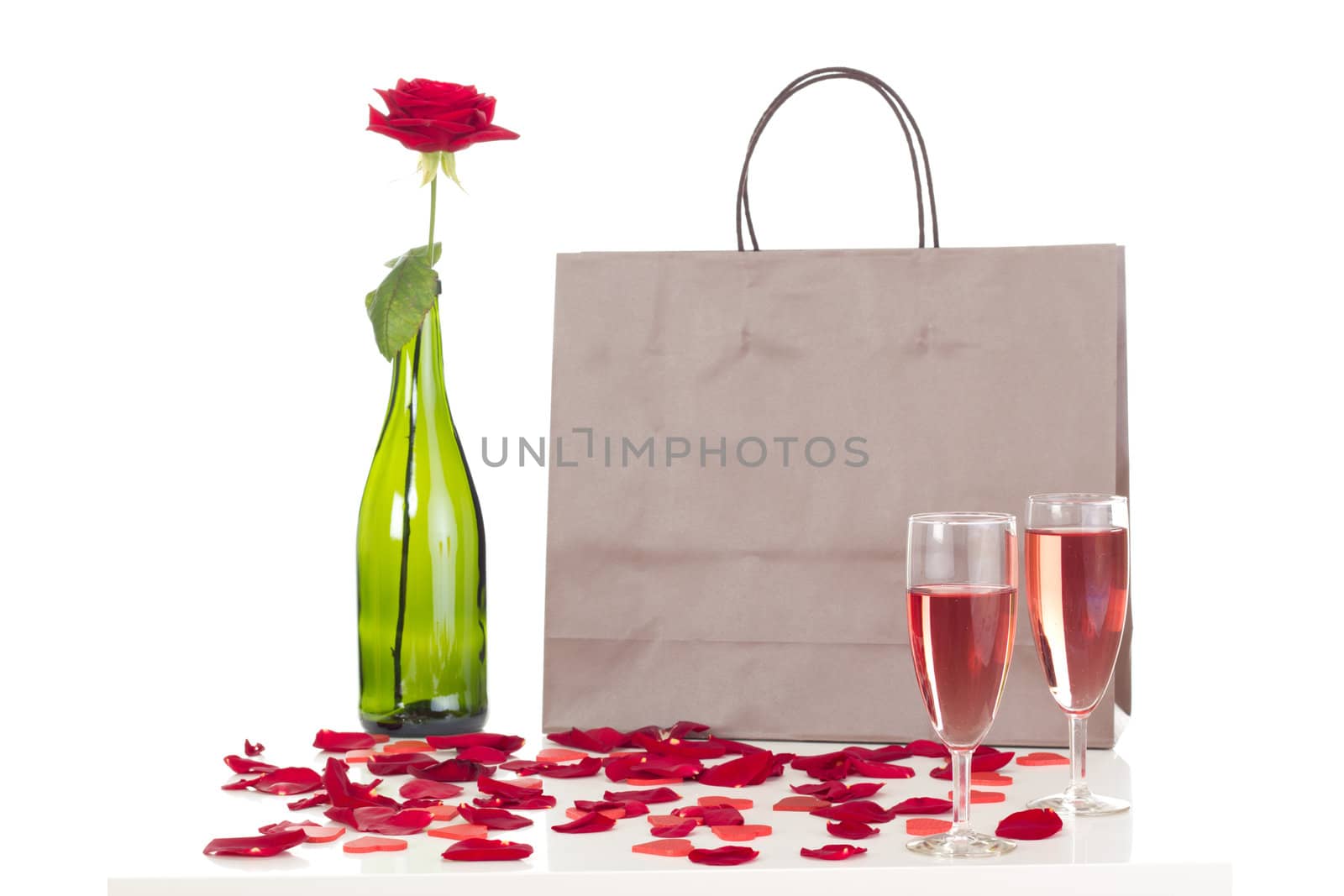 Preparing a romantic dinner