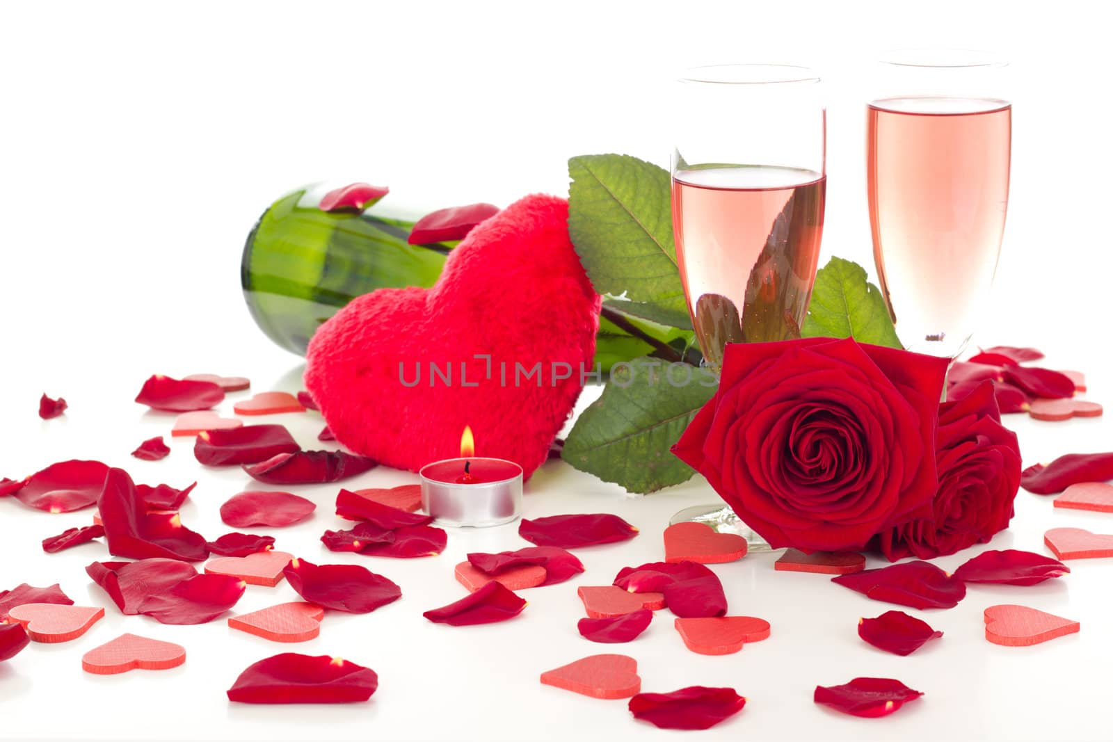 Preparing a romantic dinner