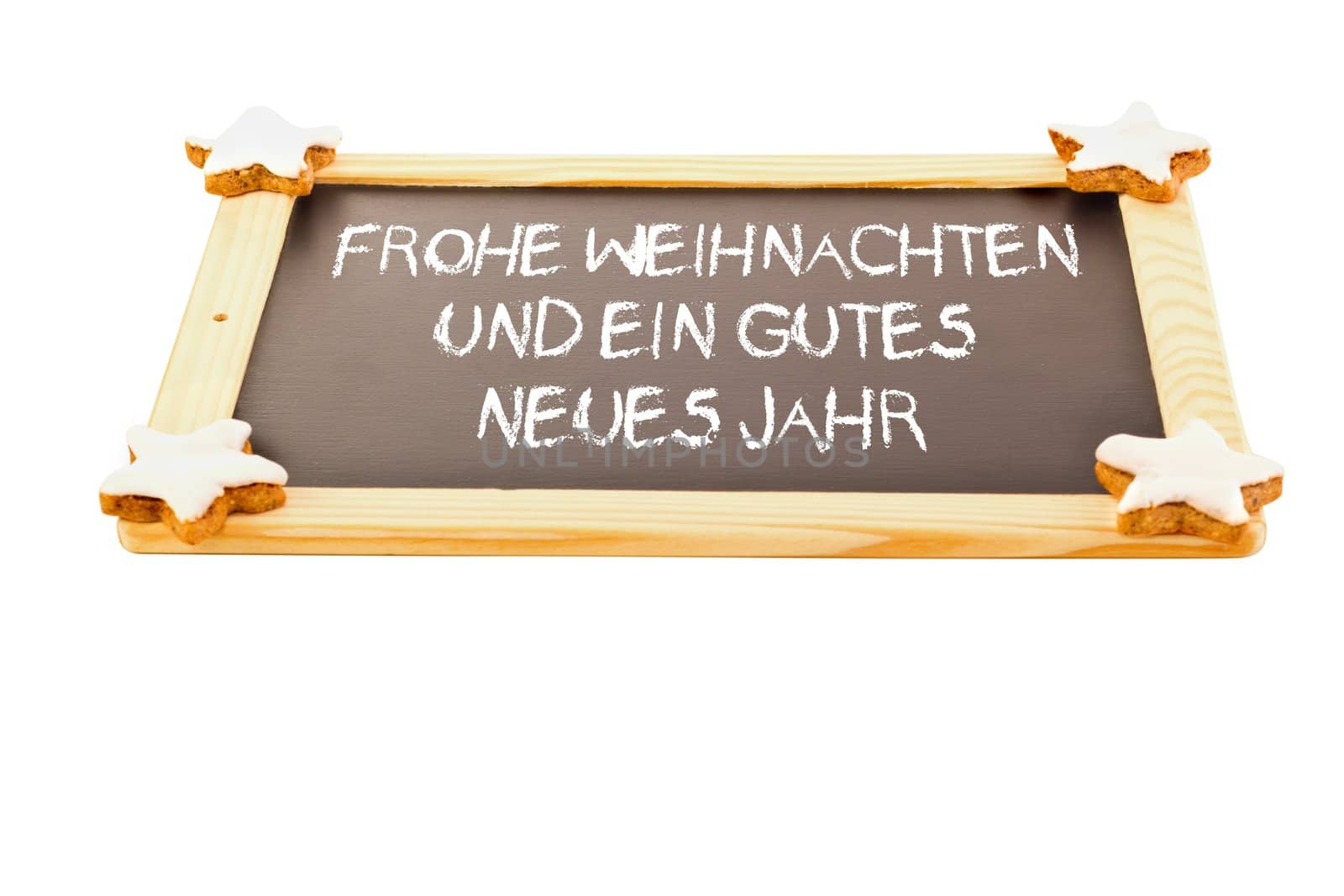 Stars on blackboard