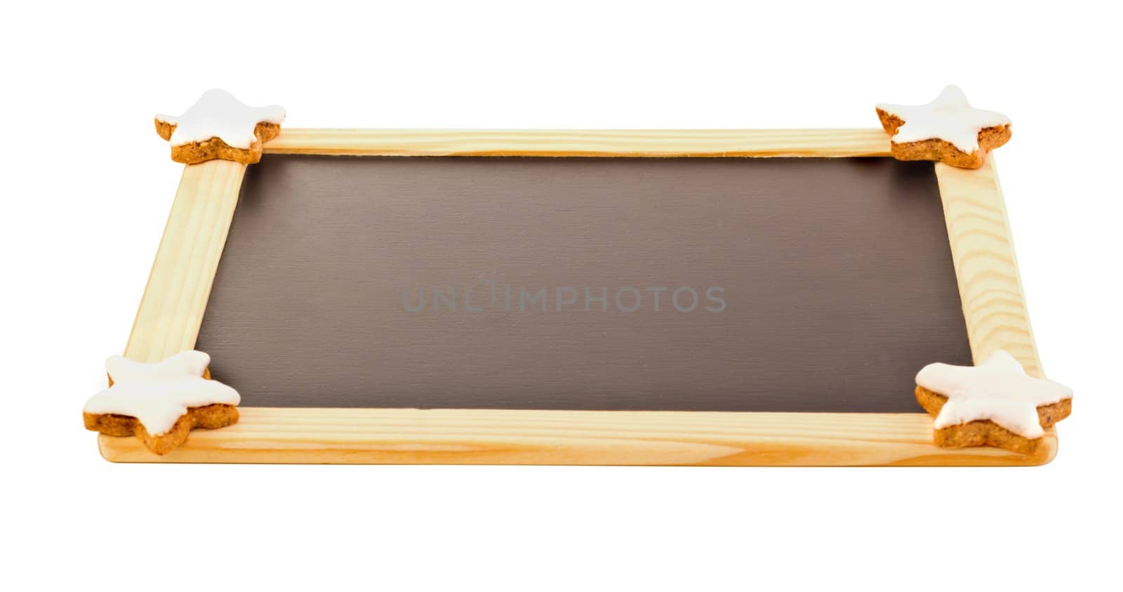 Stars on blackboard