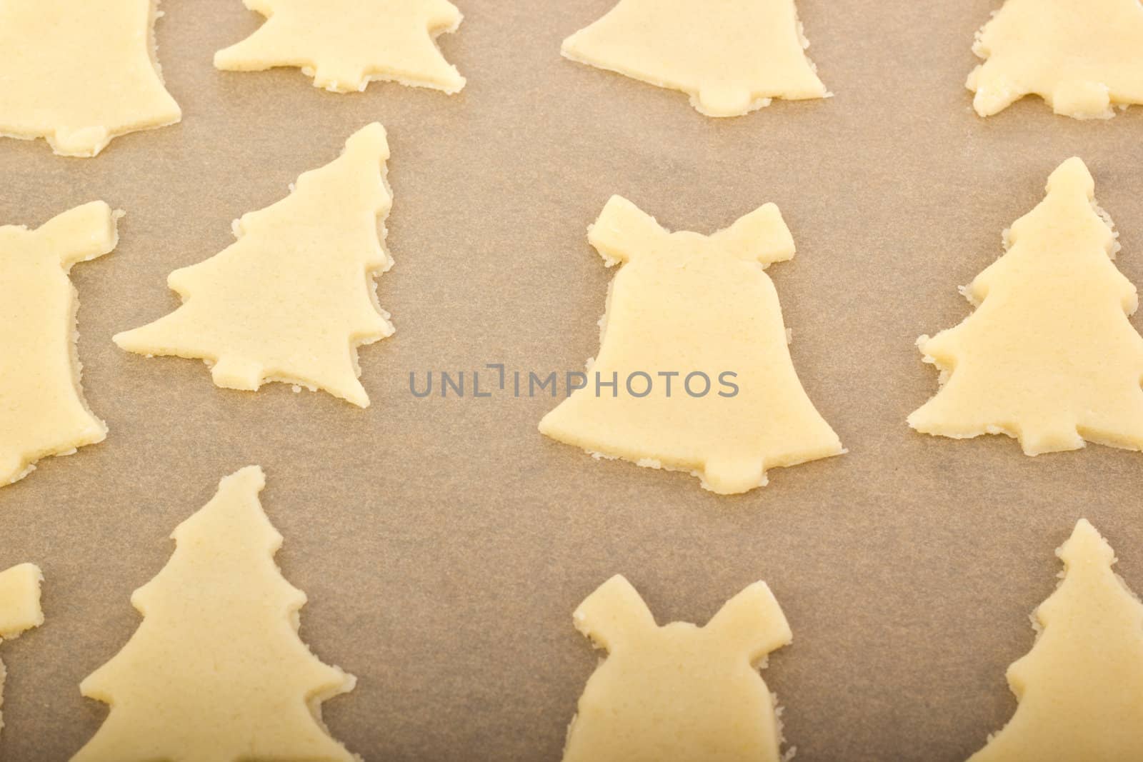 Baking cookies for christmas