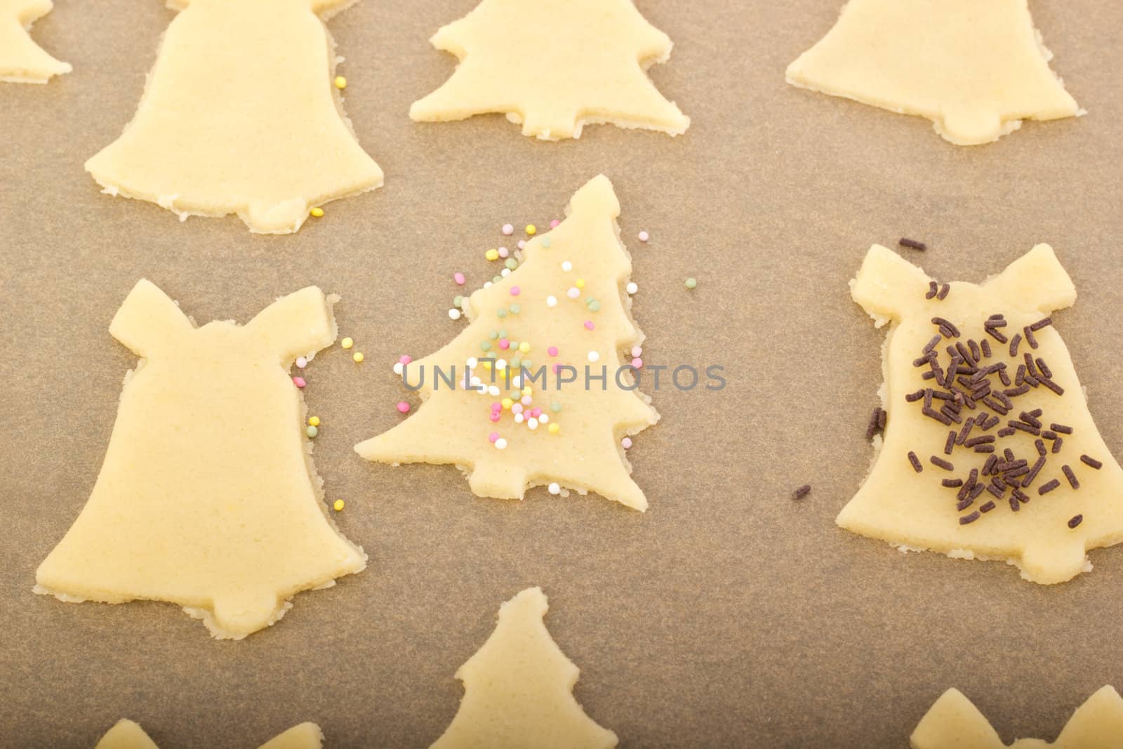Baking cookies for christmas