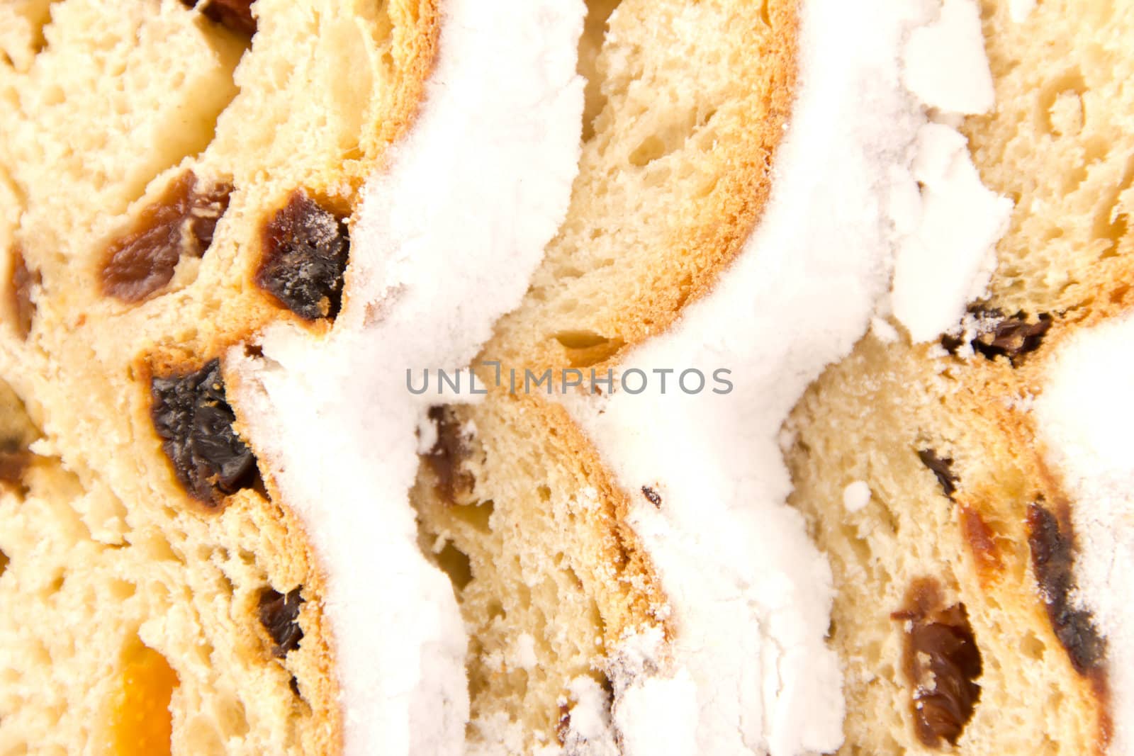 Closeup of a stollen