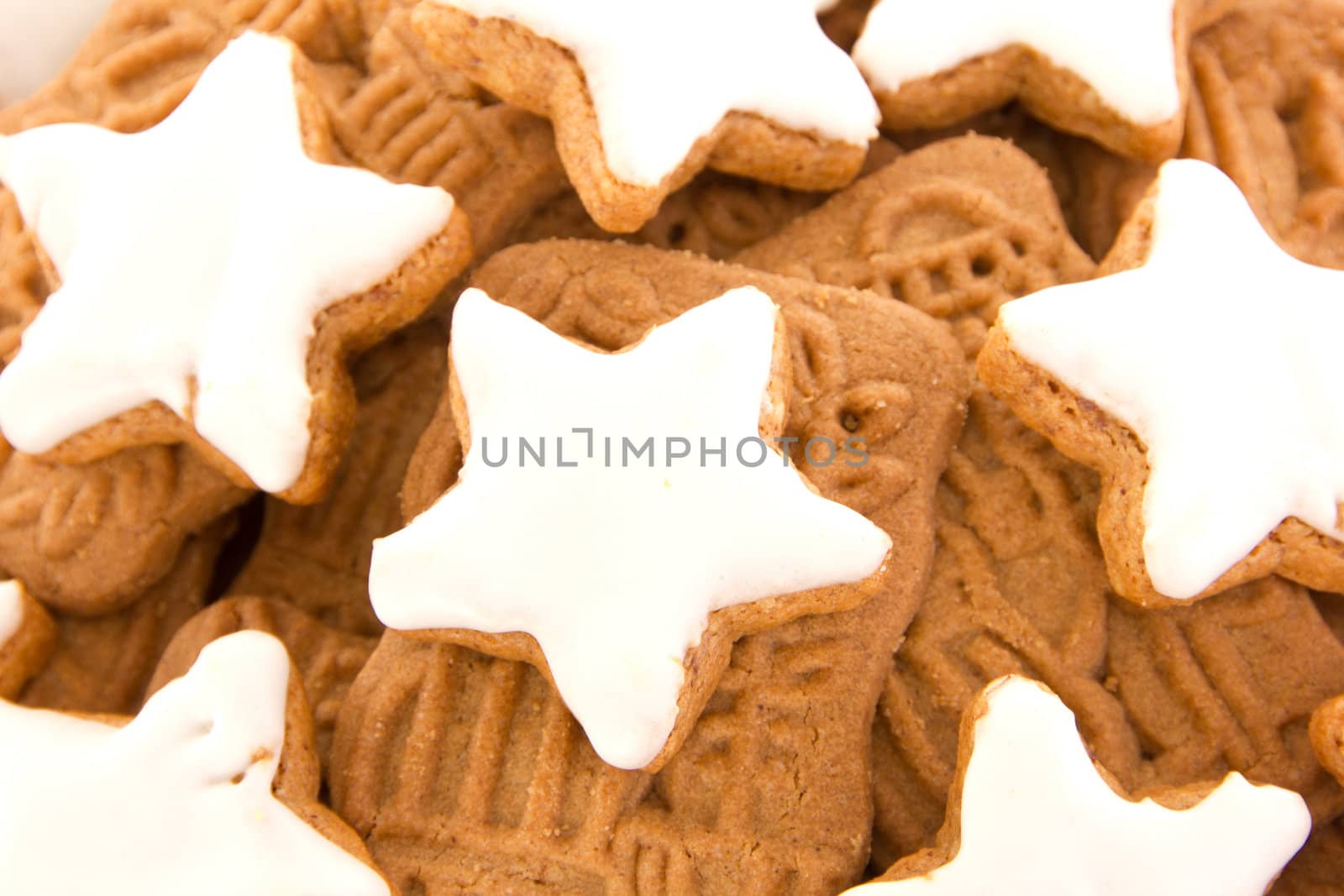 Closeup of christmas cookies