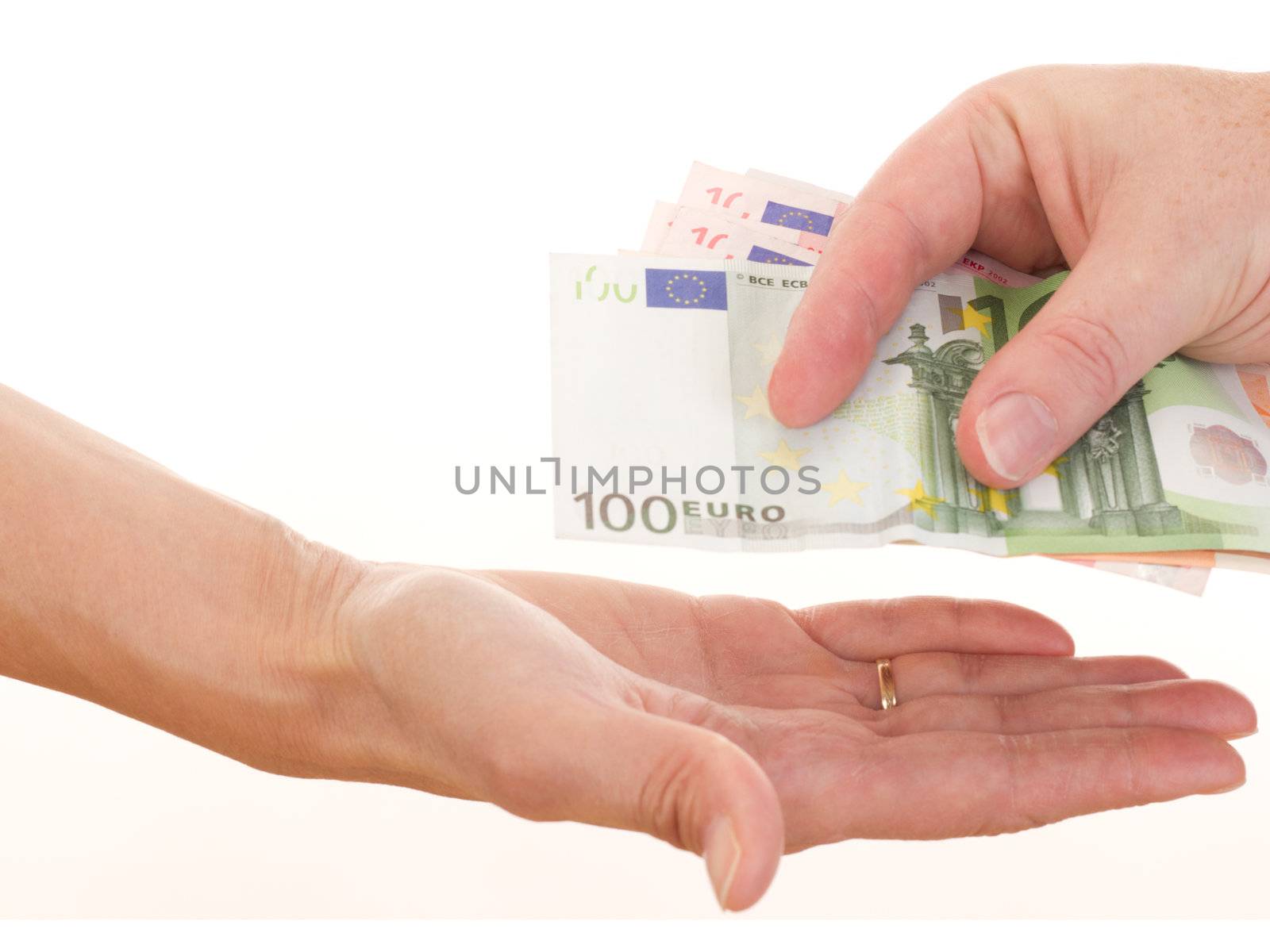 Giving somebody money