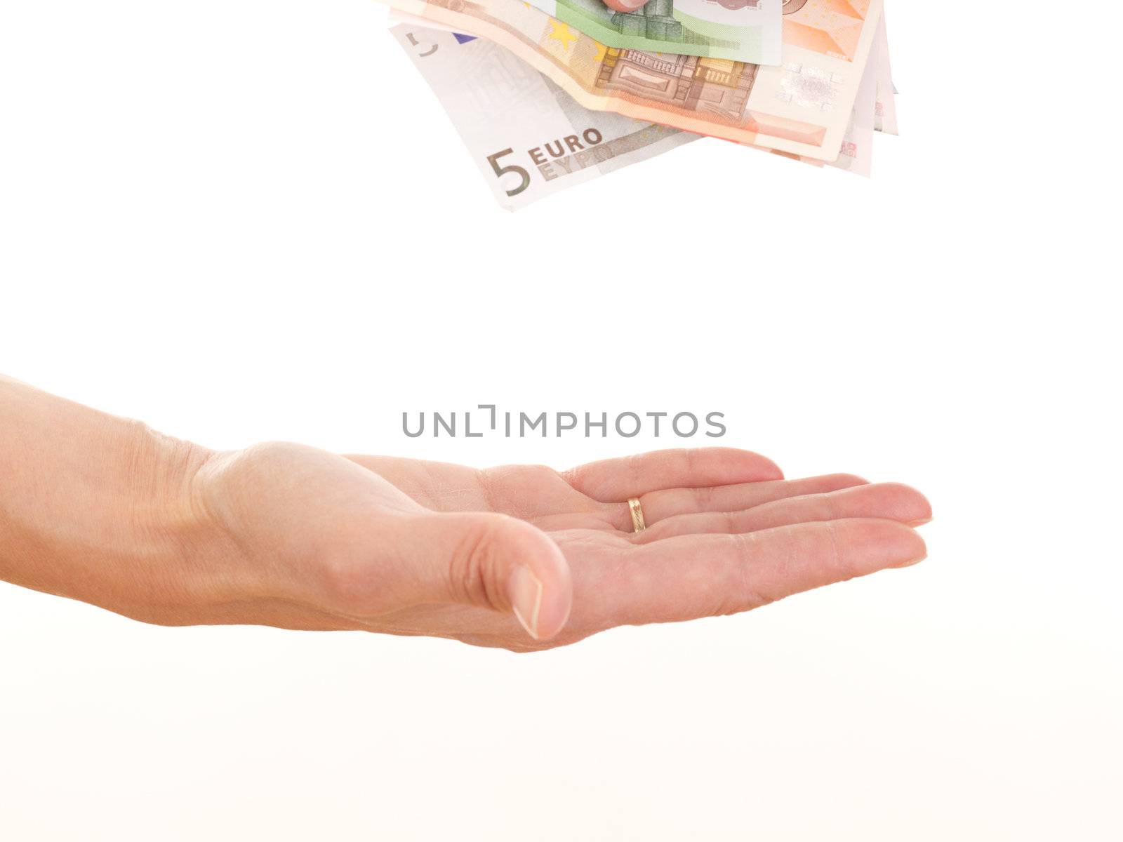 Giving somebody money
