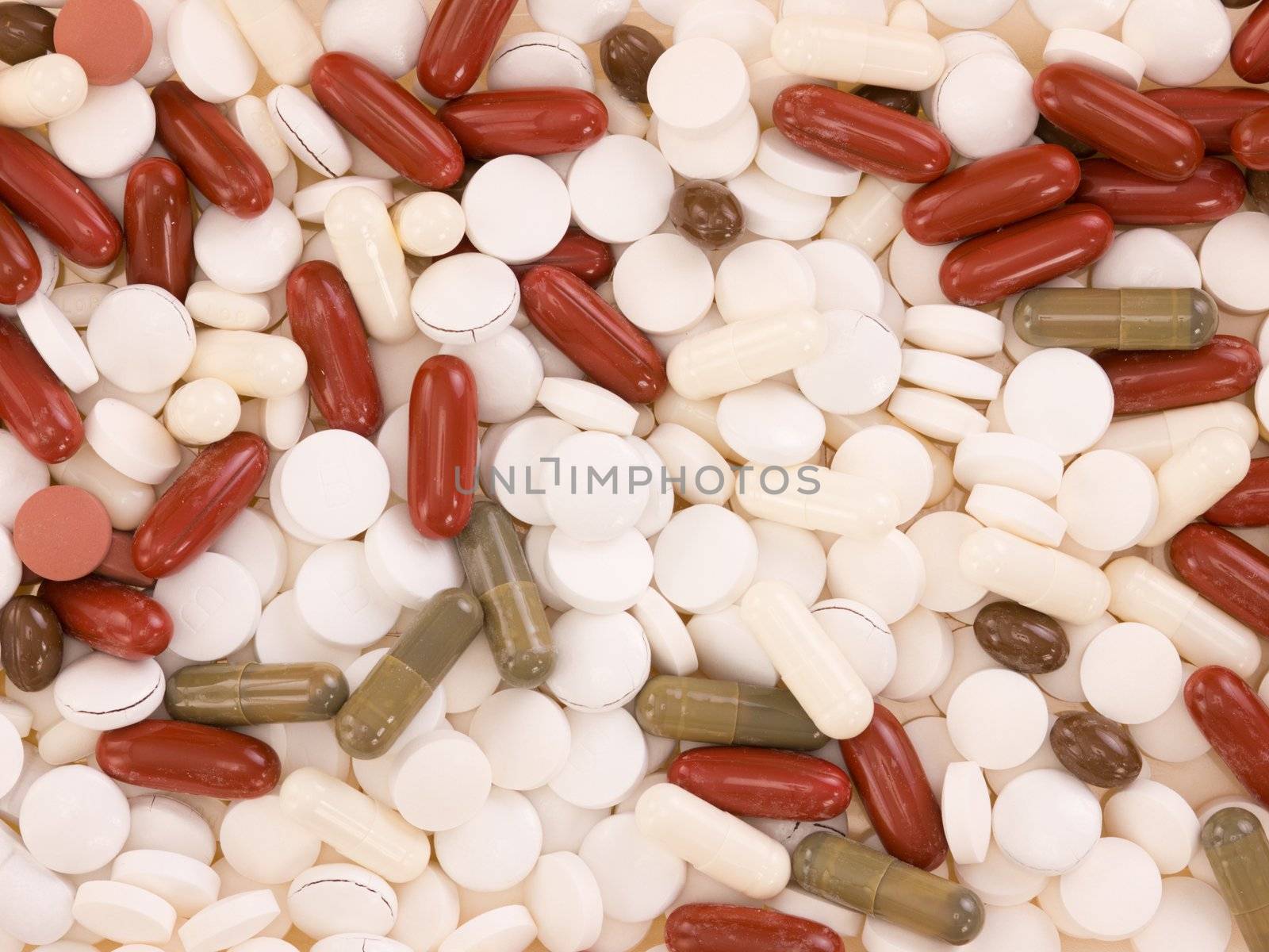 Mixture of several pills