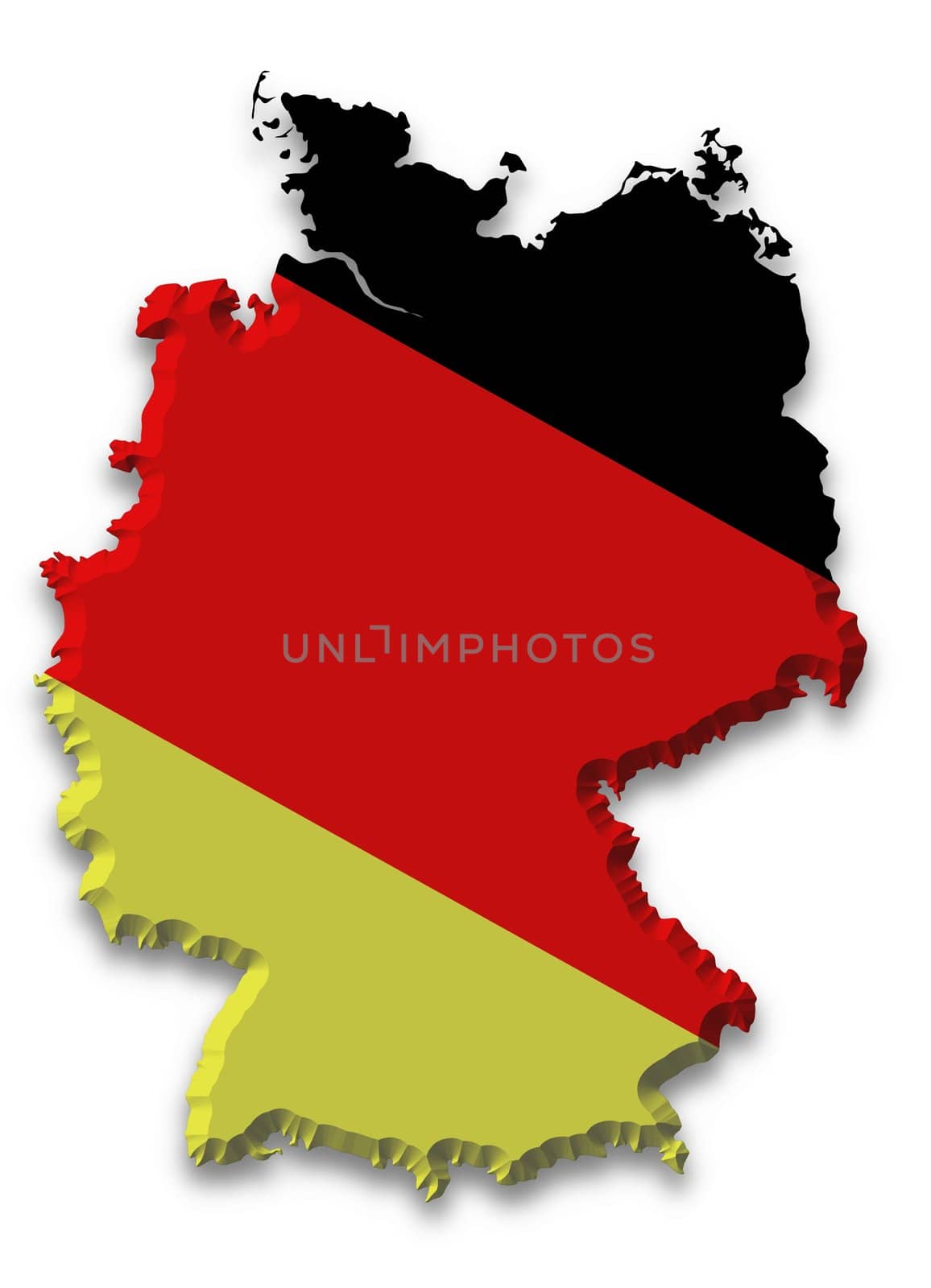 Isolated Illustration of Germany