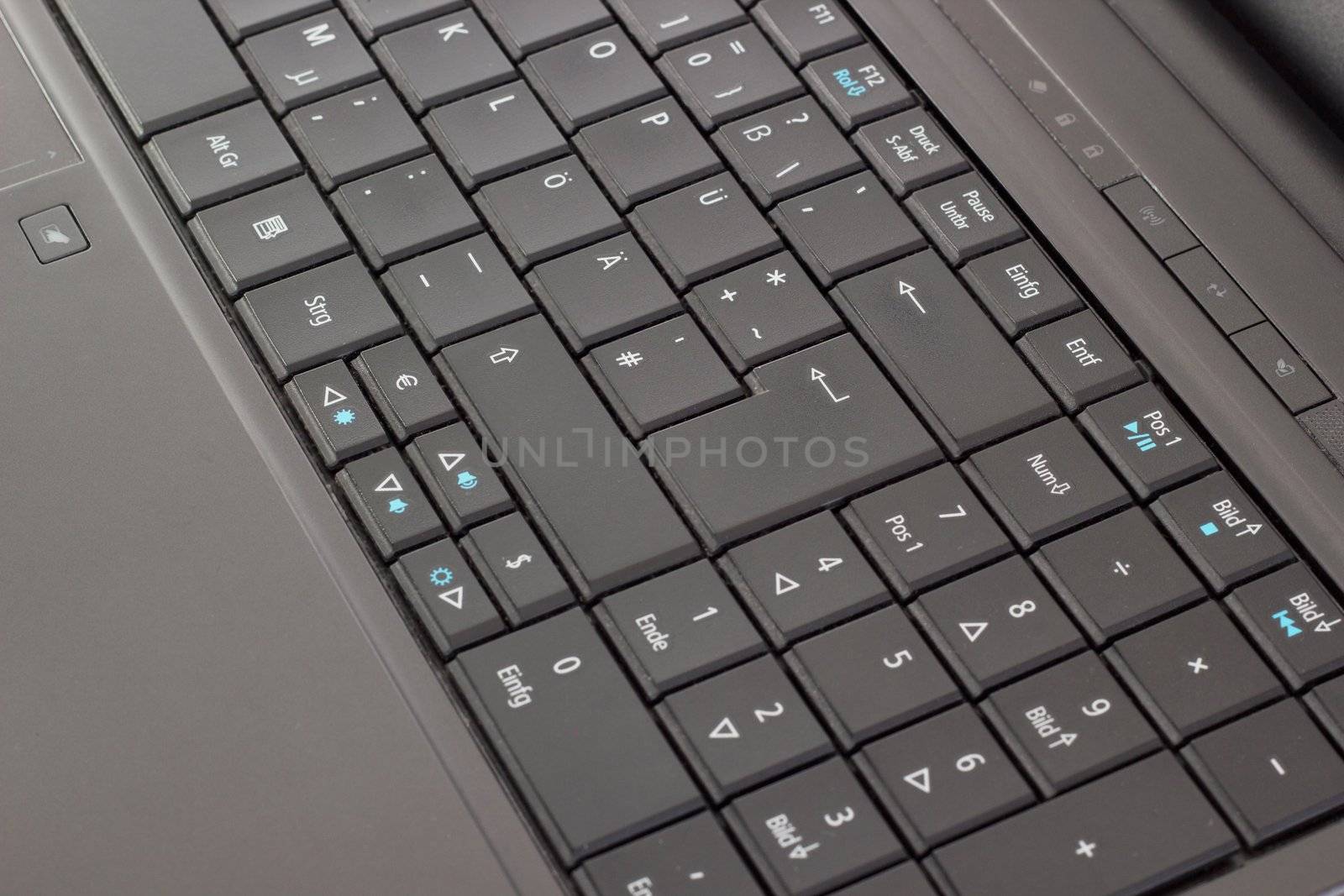 Keyboard of a laptop