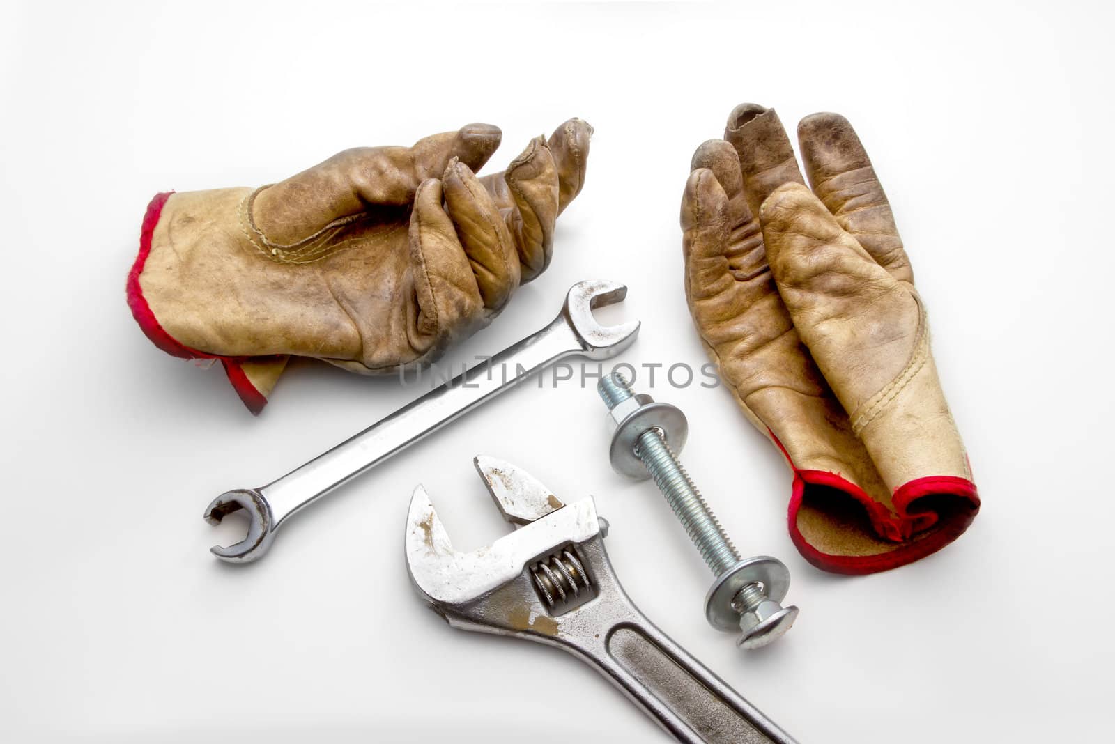 Gloves and Wrenches.
