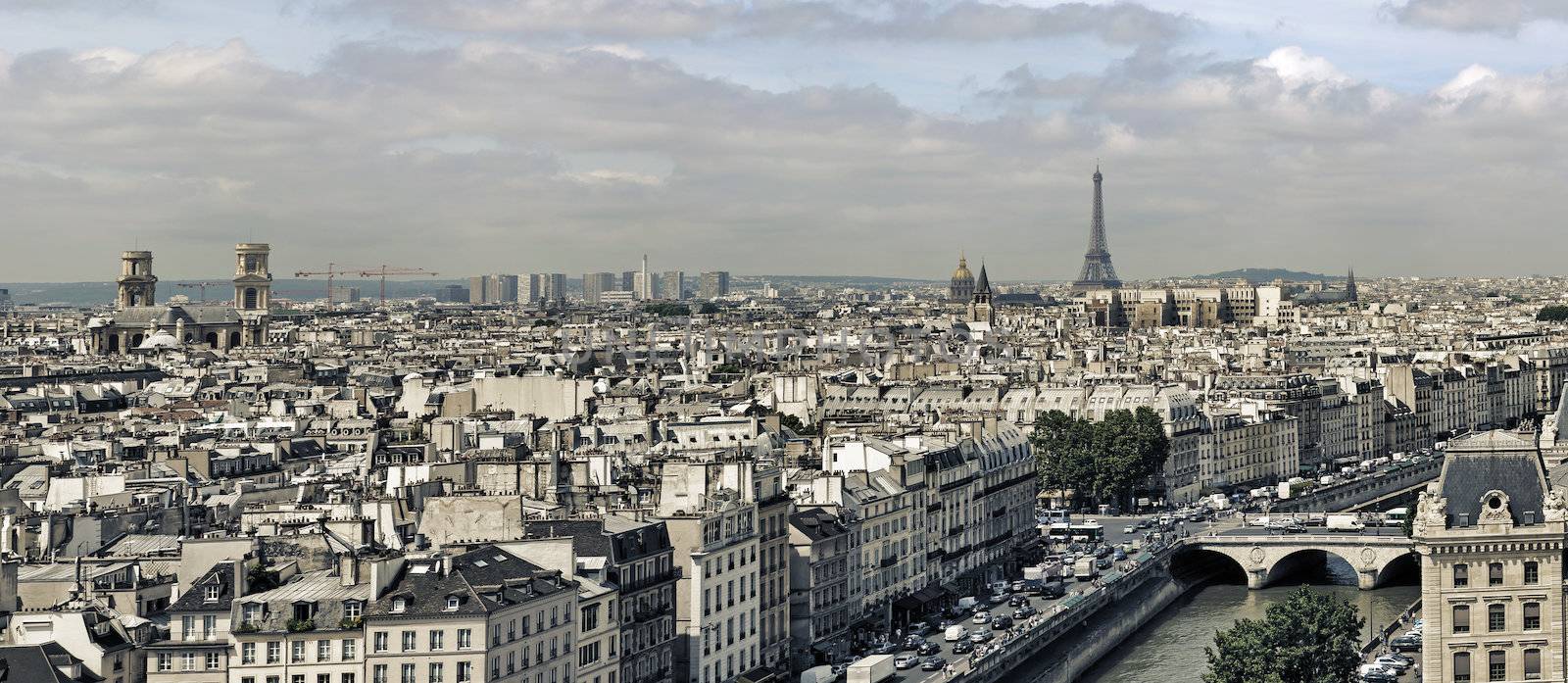 paris cityscape by elwynn