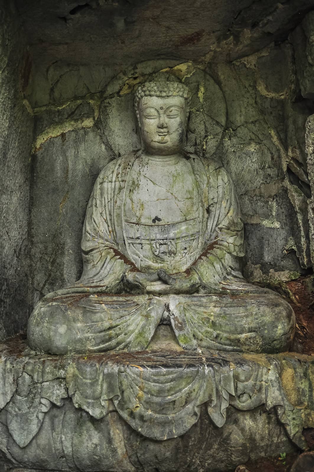 Buddhist carvings in Feilai Feng Caves, Hangzhou, China