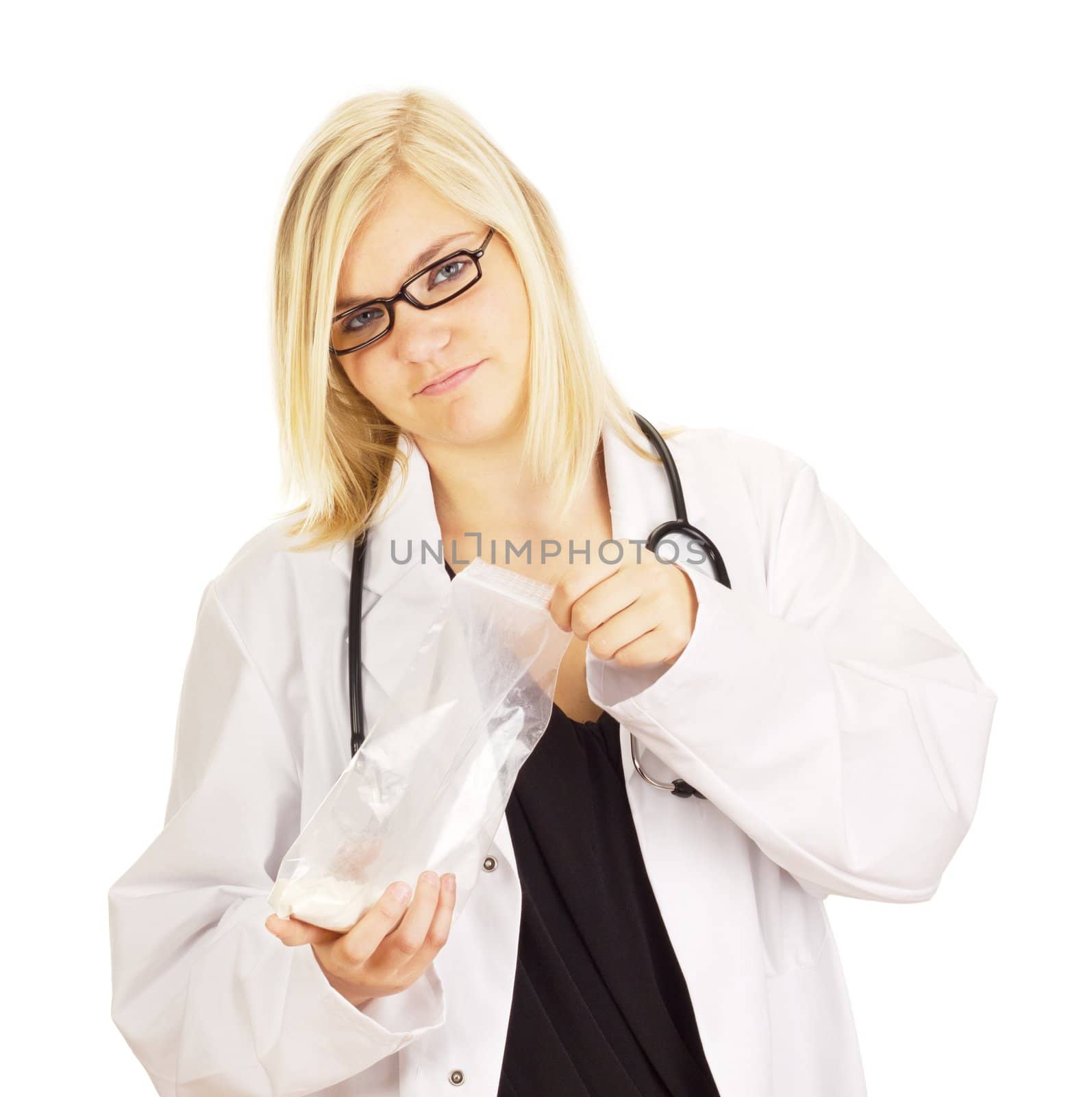 Medical doctor with a medicament
