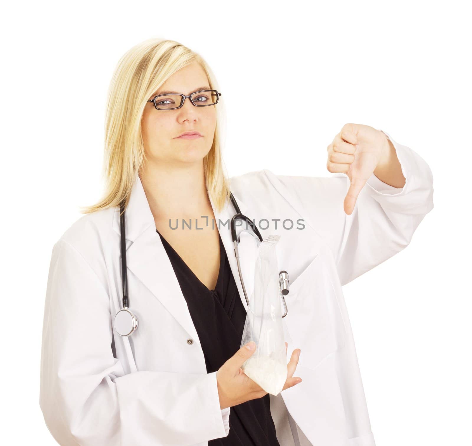 Medical doctor with a medicament