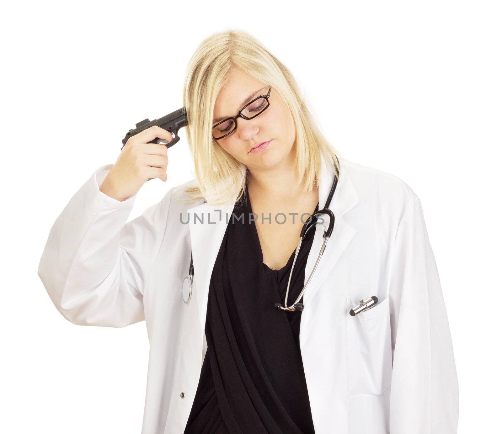 Medical doctor with a gun