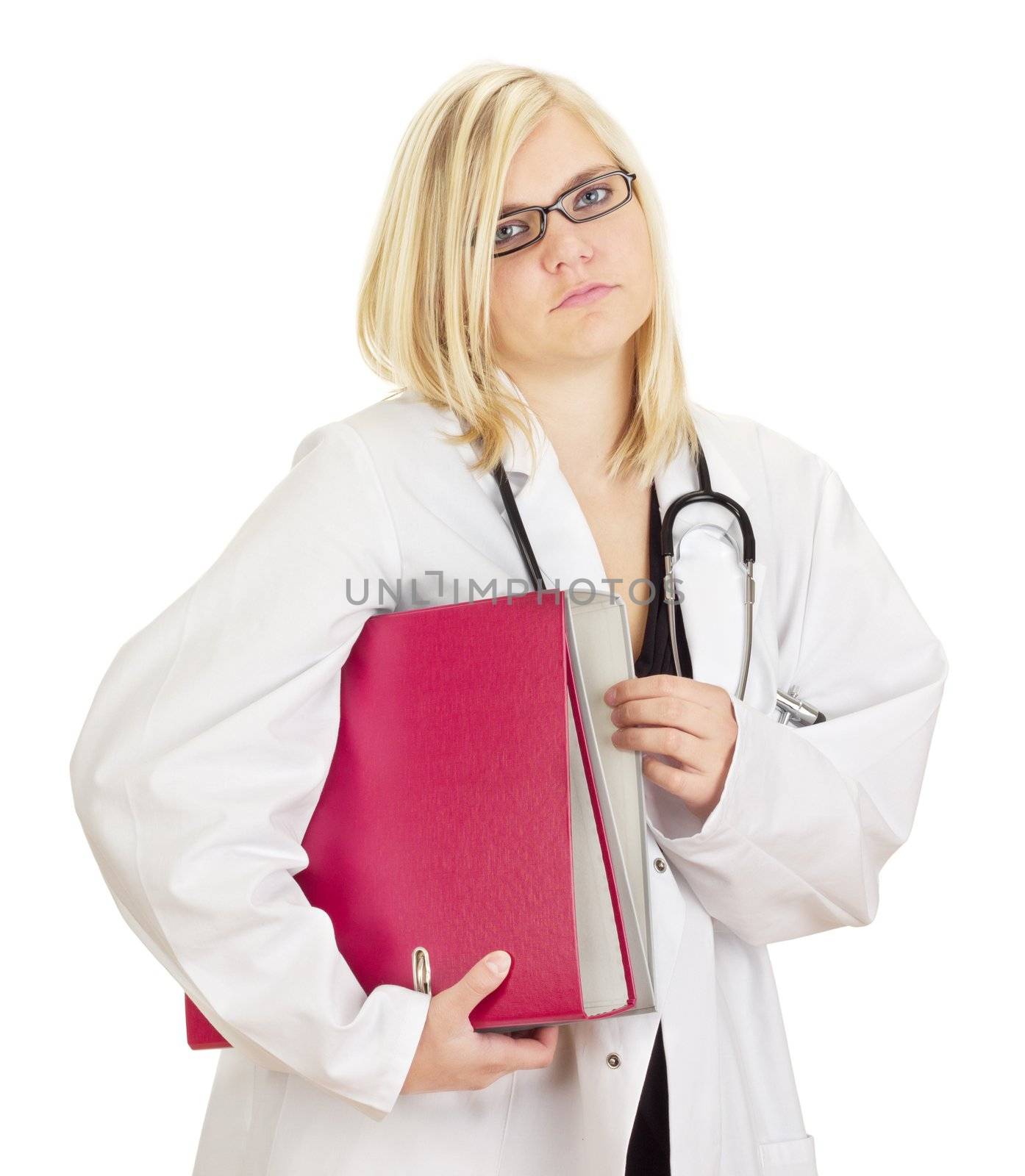 Medical doctor with a lot of work