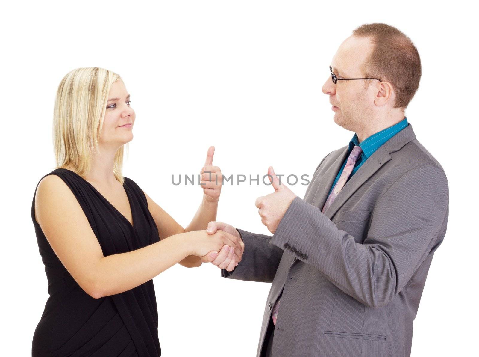 Handshake after a good interview