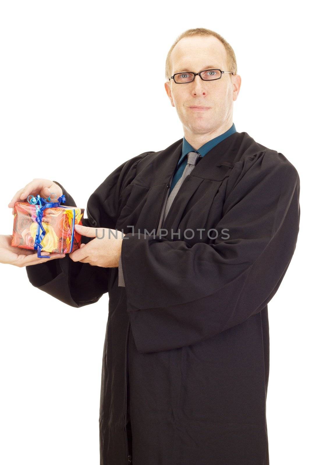 Lawyer gets a gift from a person
