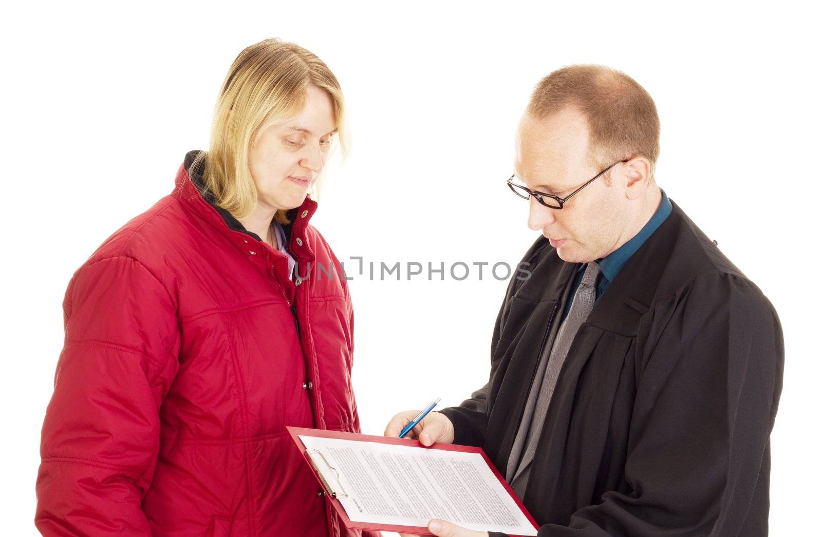 Lawyer consult with the client about an agreement