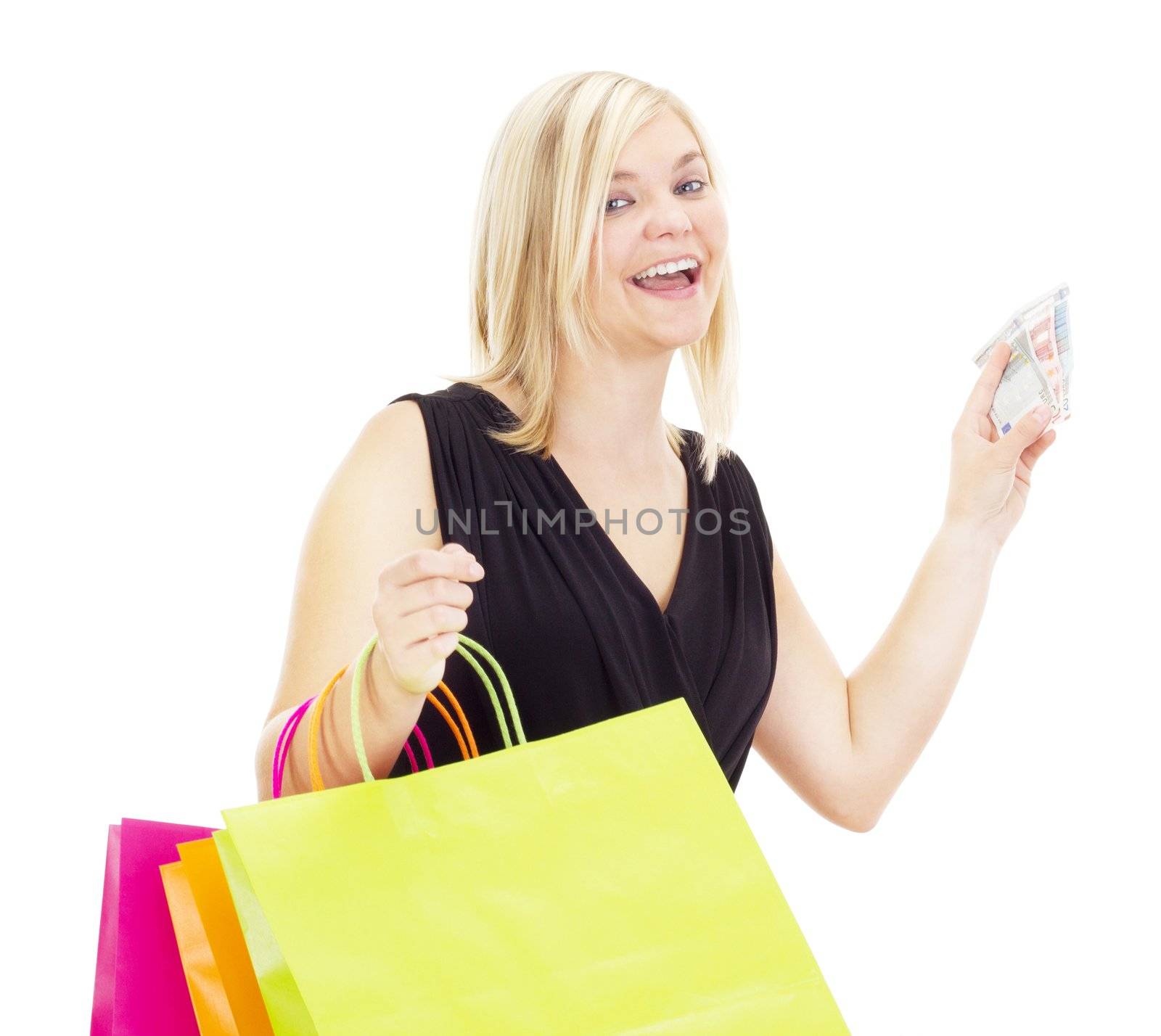 Businesswoman on a shopping tour