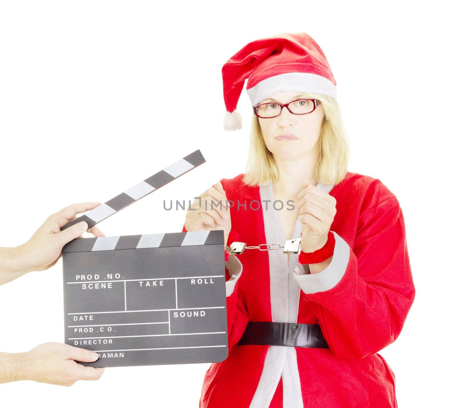 Santa claus with handcuffs