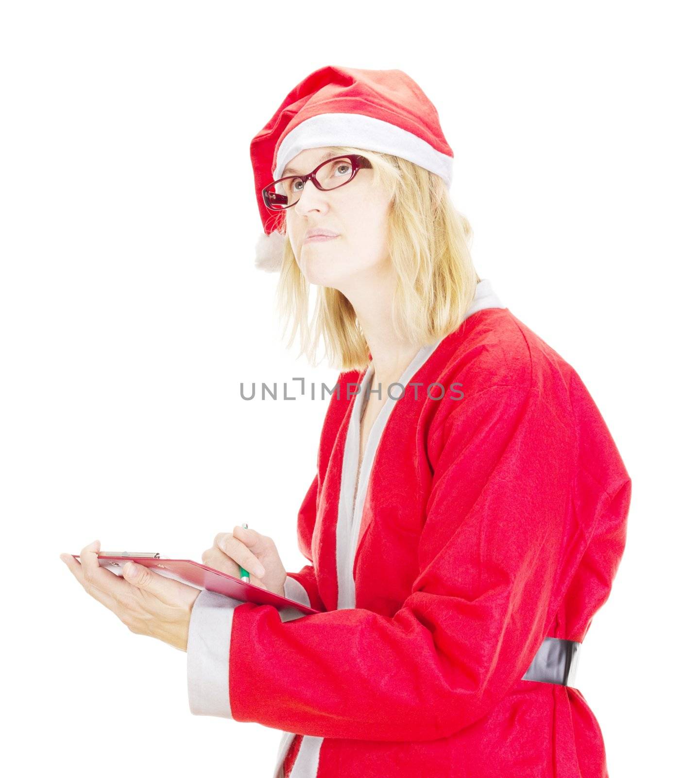 Santa claus with clipboard