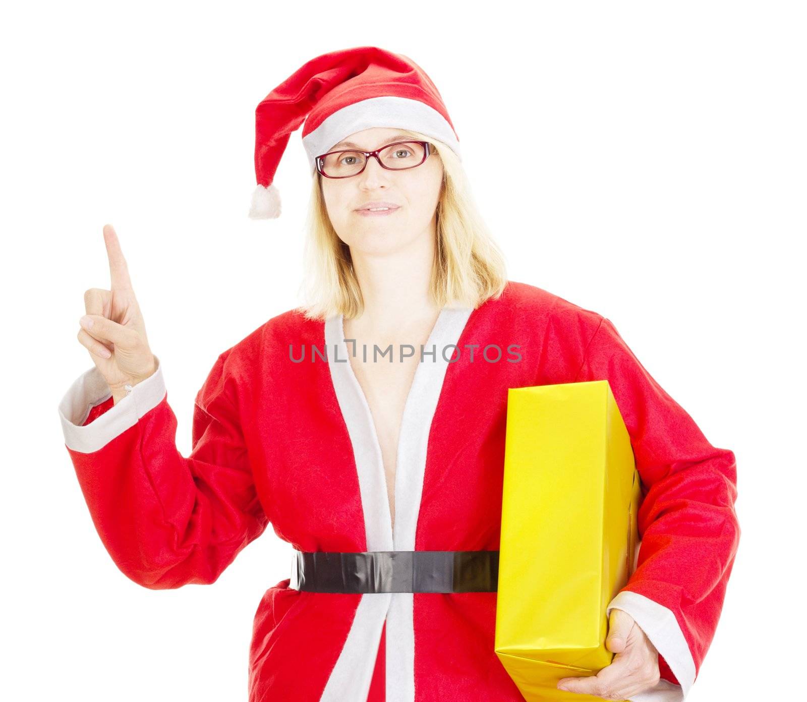 Santa claus with gift