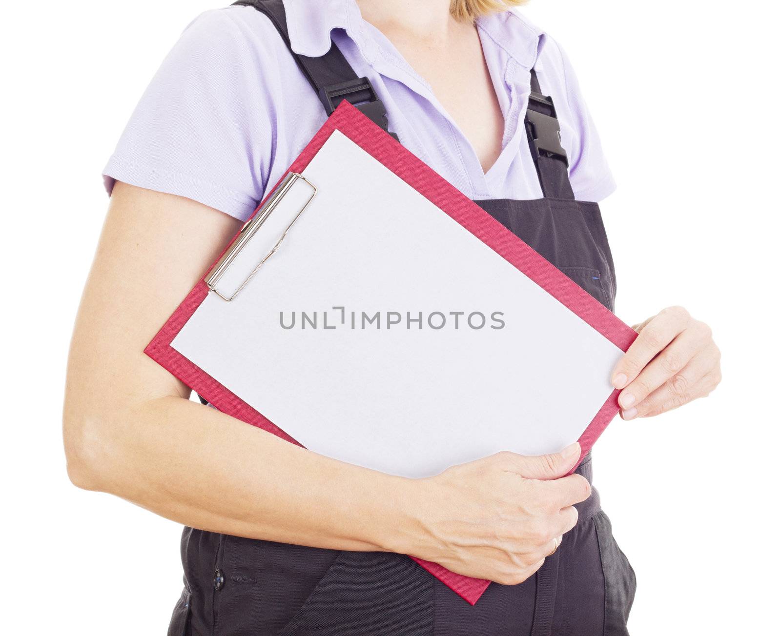 Craftsperson with clipboard