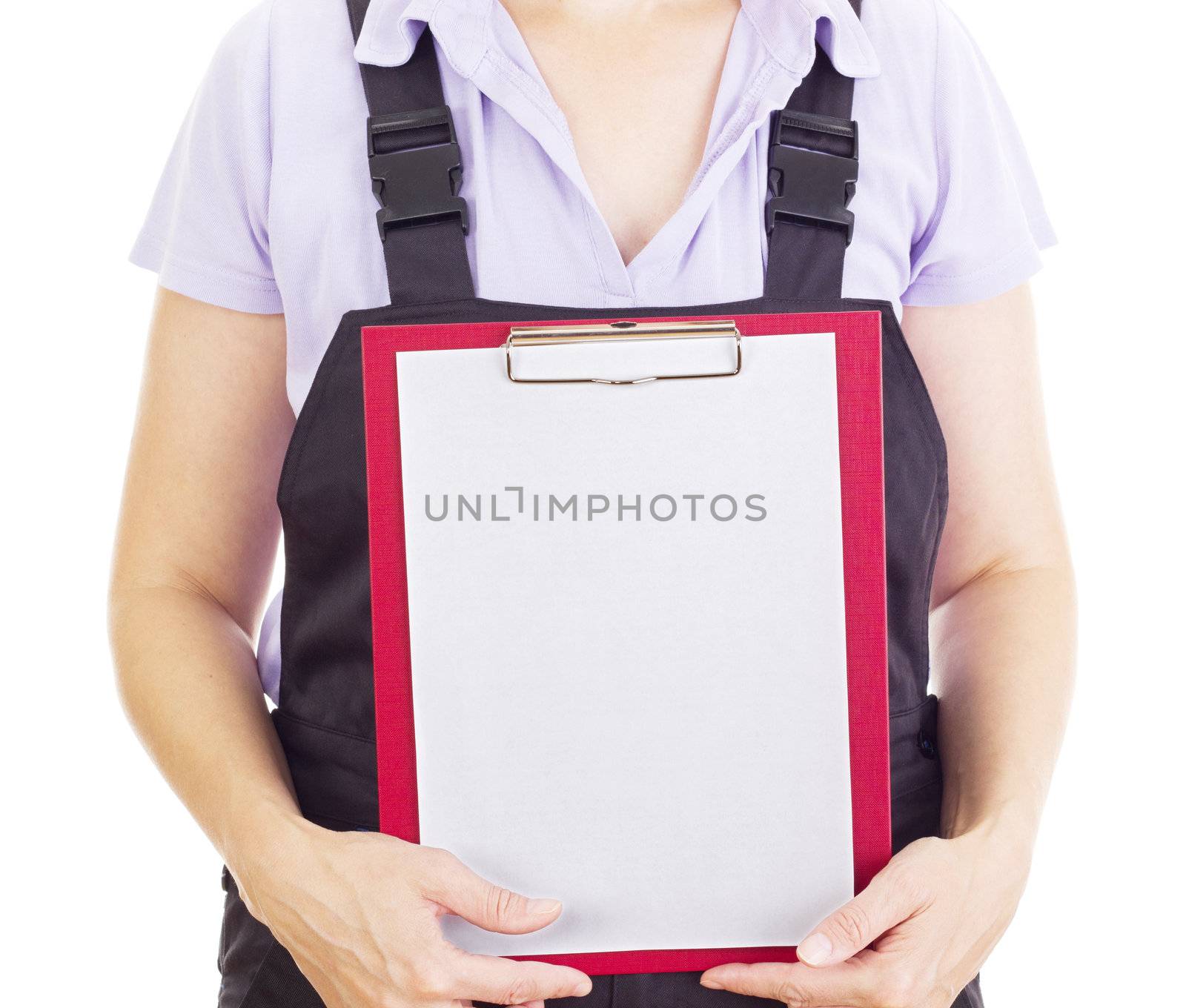 Craftsperson with clipboard