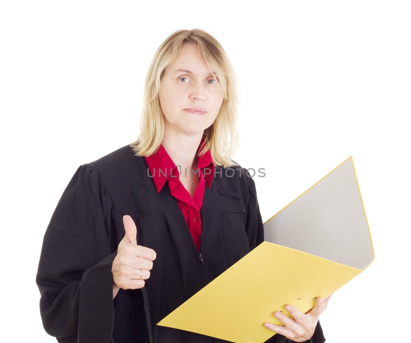 Lawyer reading some documents