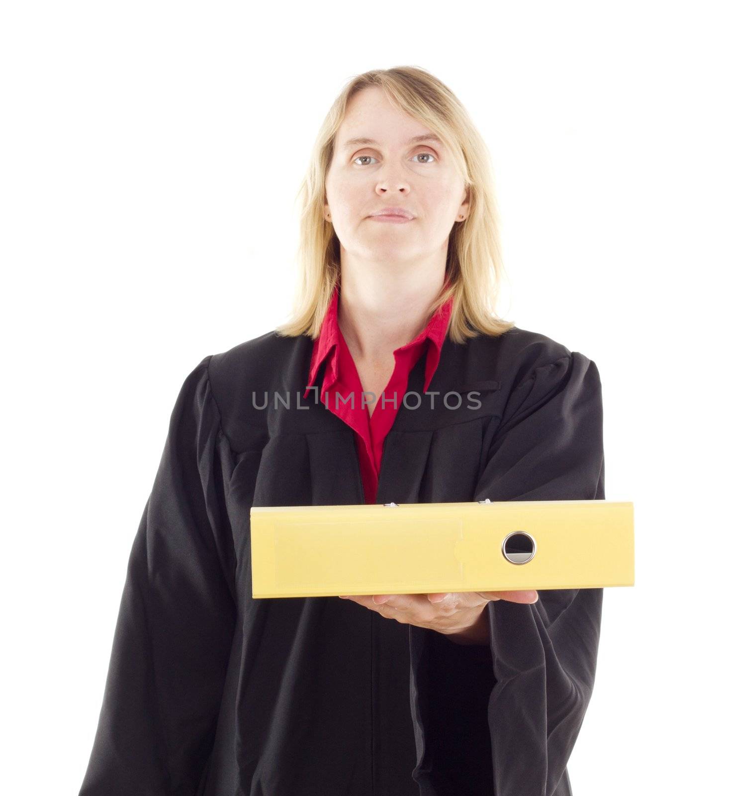 Lawyer giving some documents