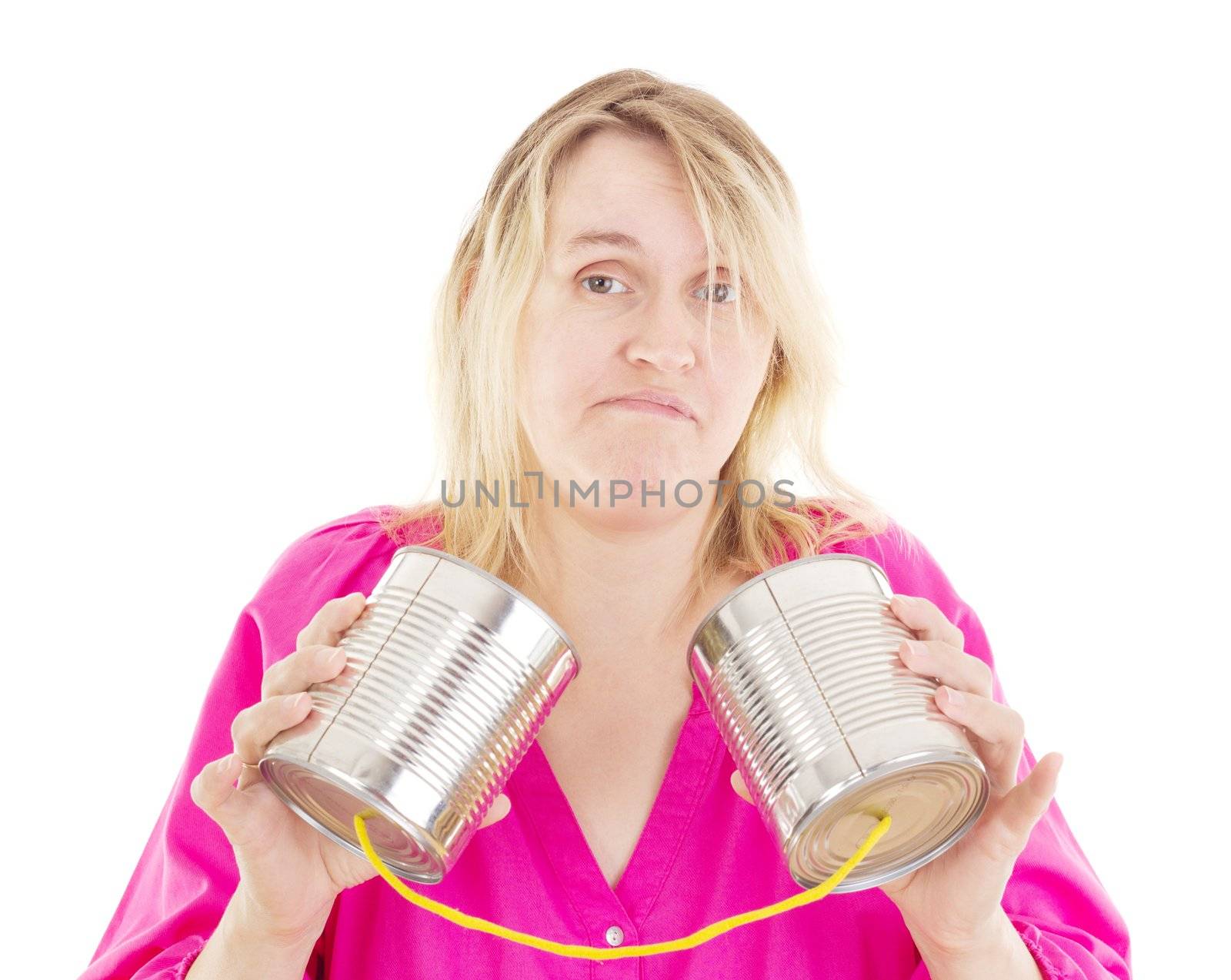 Person having a conversation