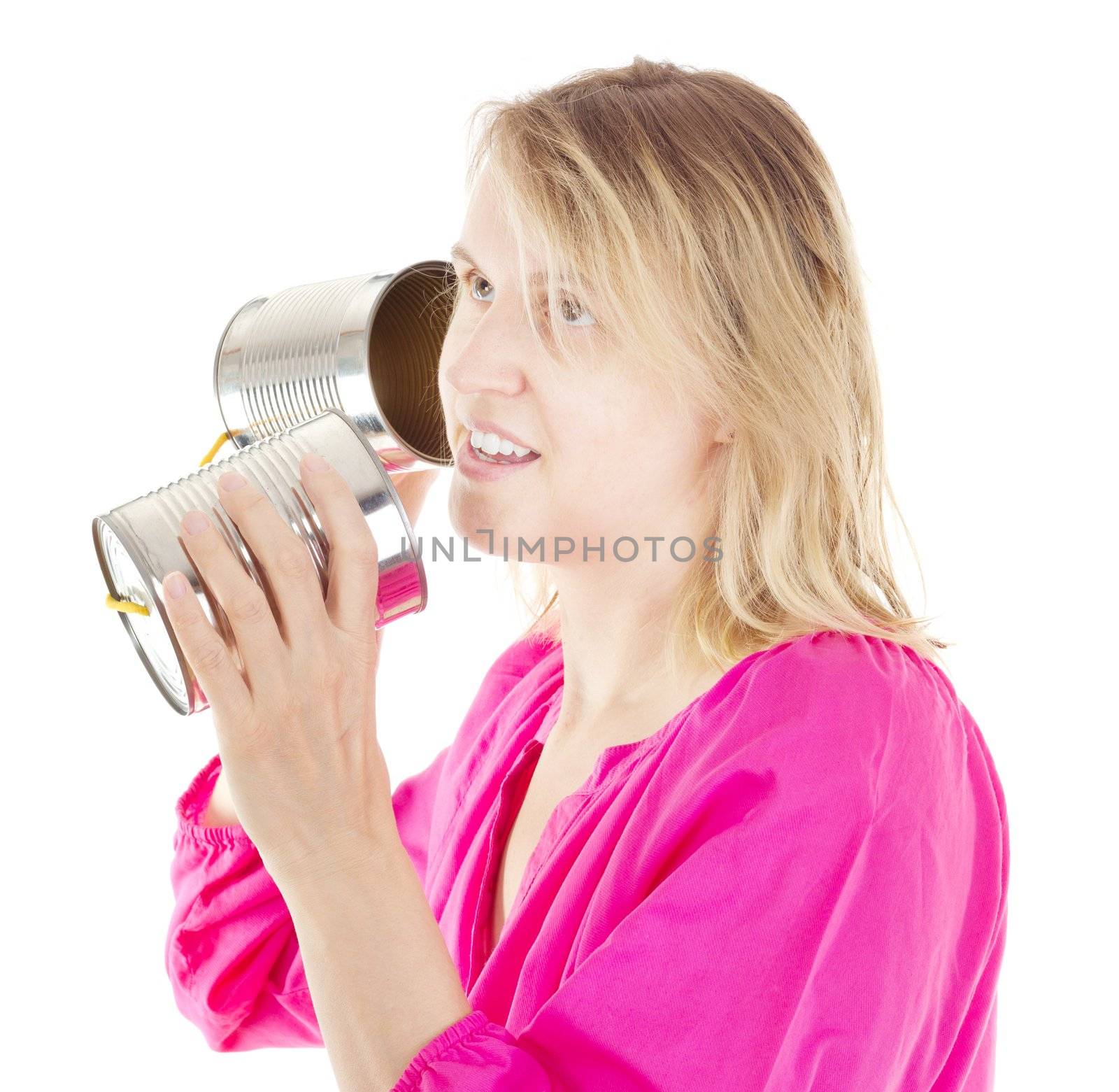 Person having a conversation