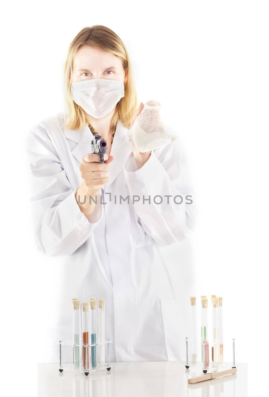 Person working in pharmaceutical laboratory