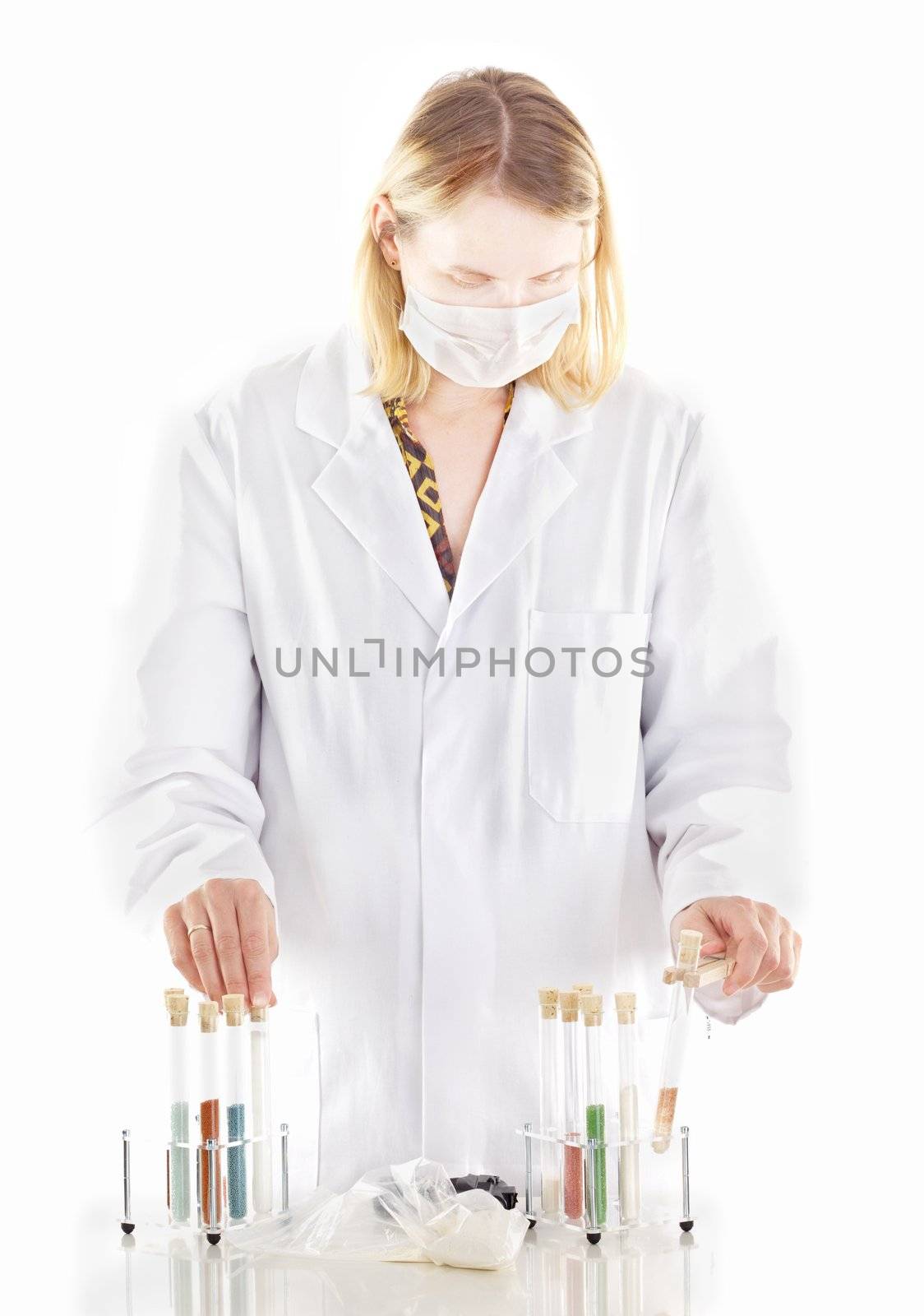 Person working in pharmaceutical laboratory