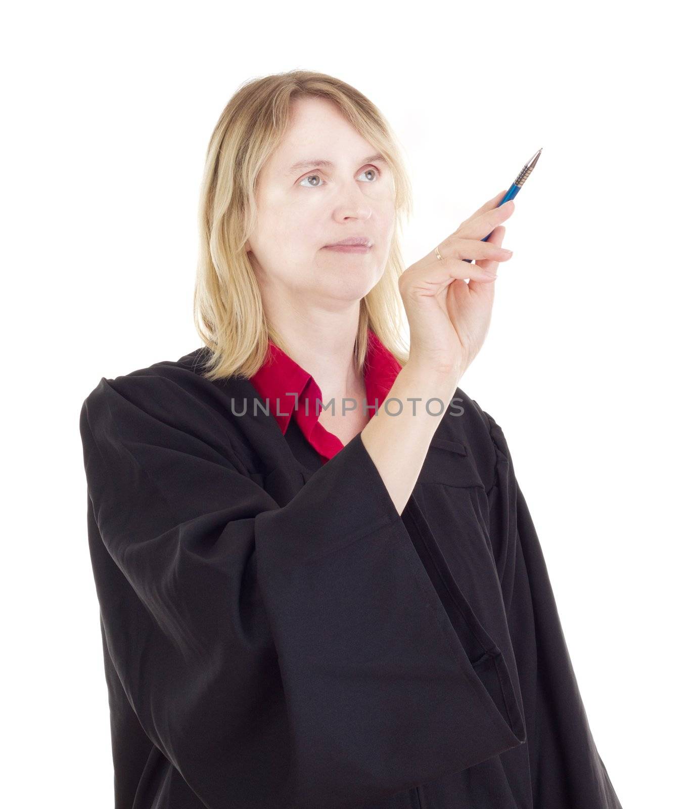 Lawyer with pen