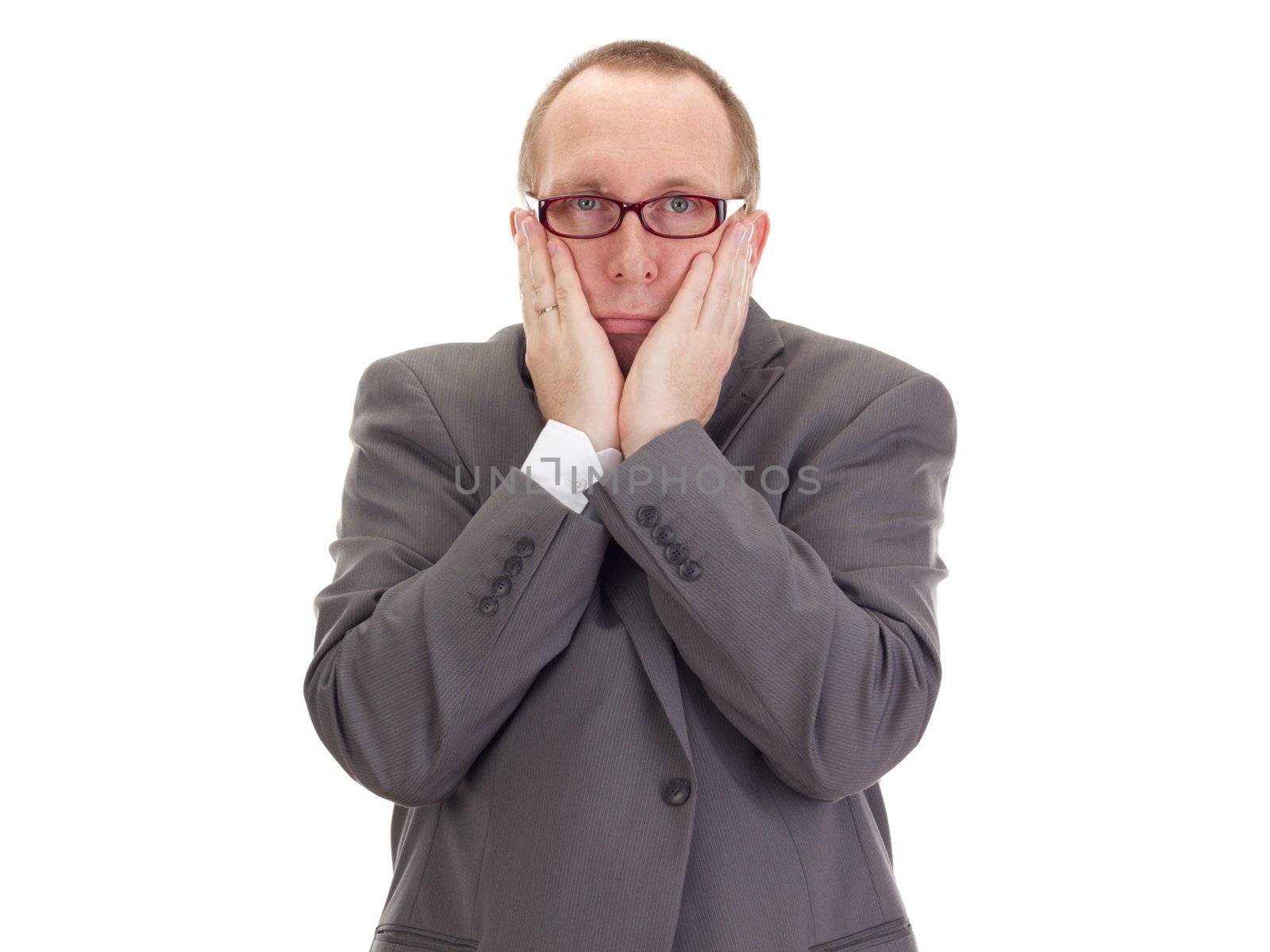 Exhausted businessman