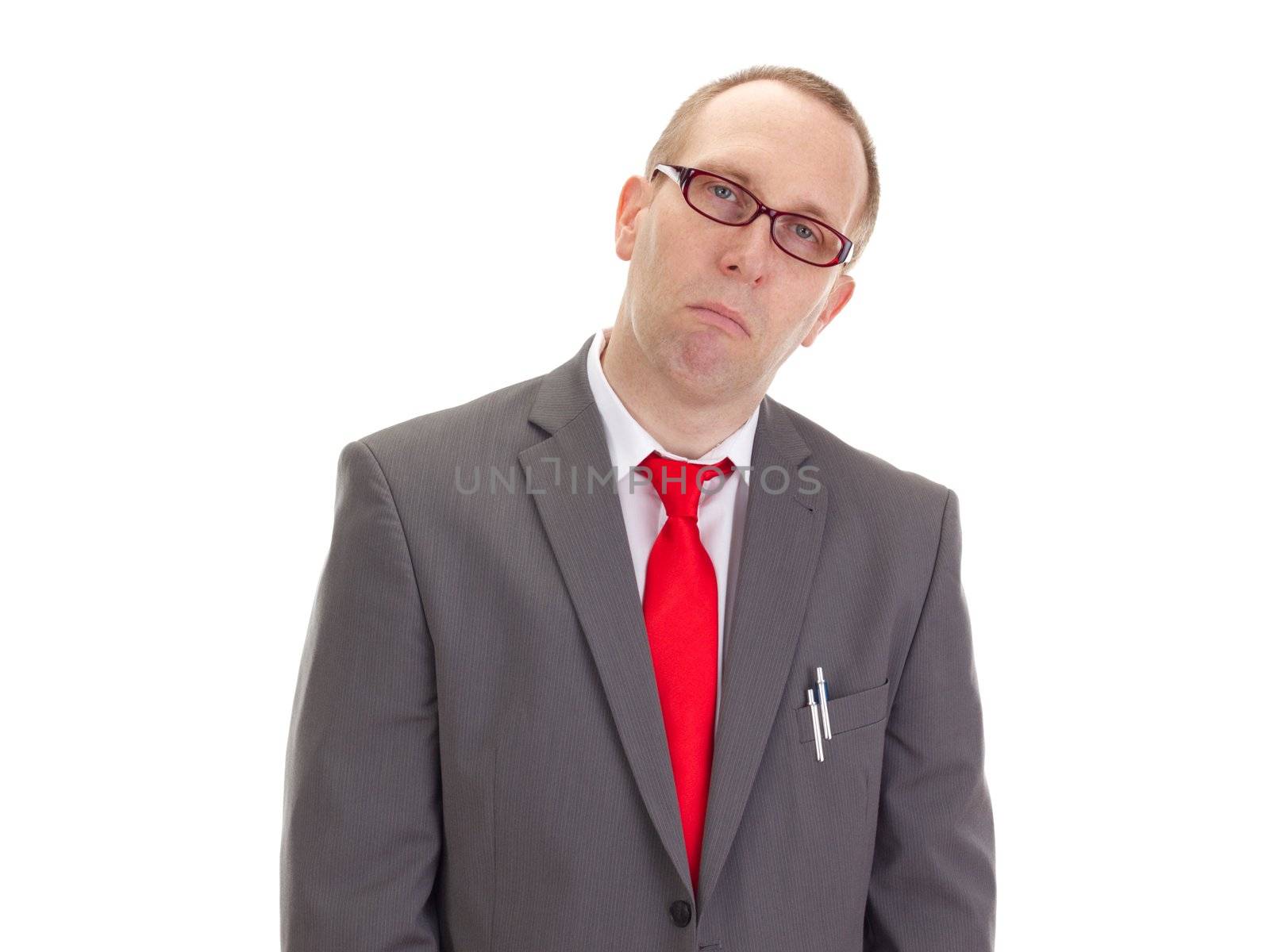 Exhausted businessman