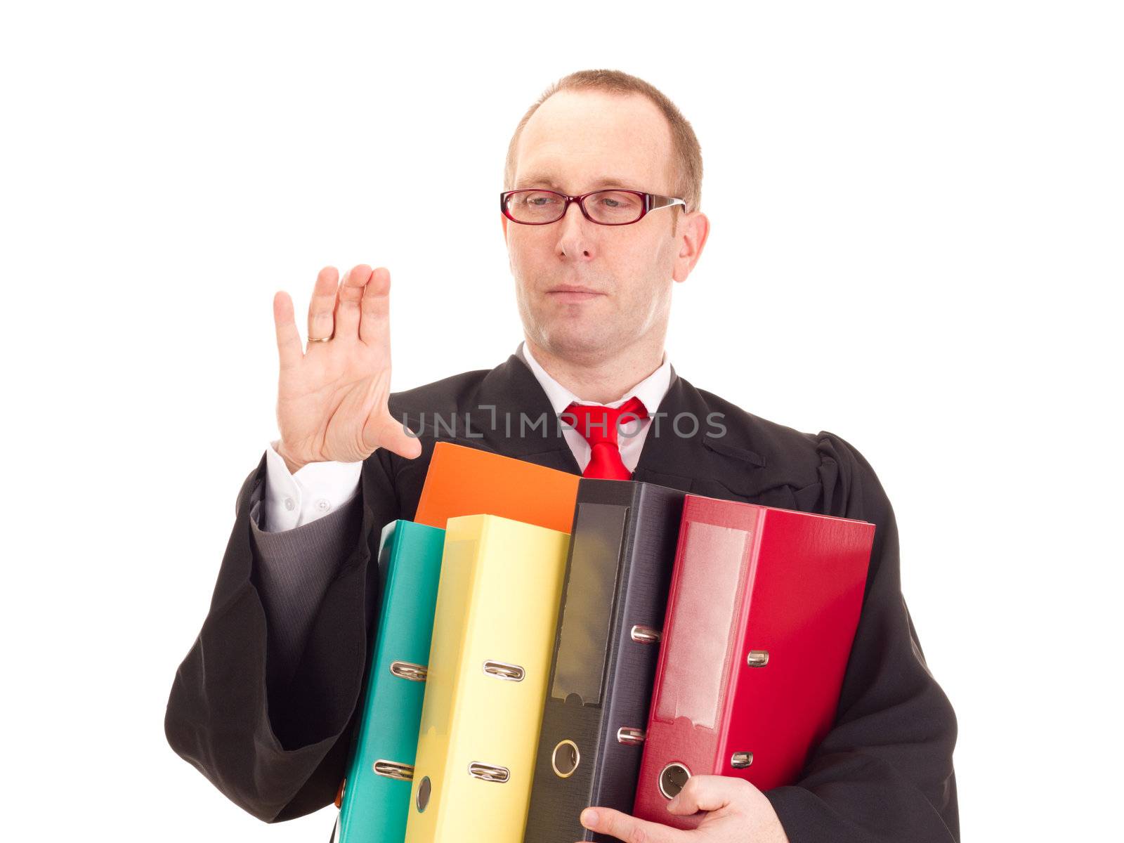 Lawyer with a lot of work