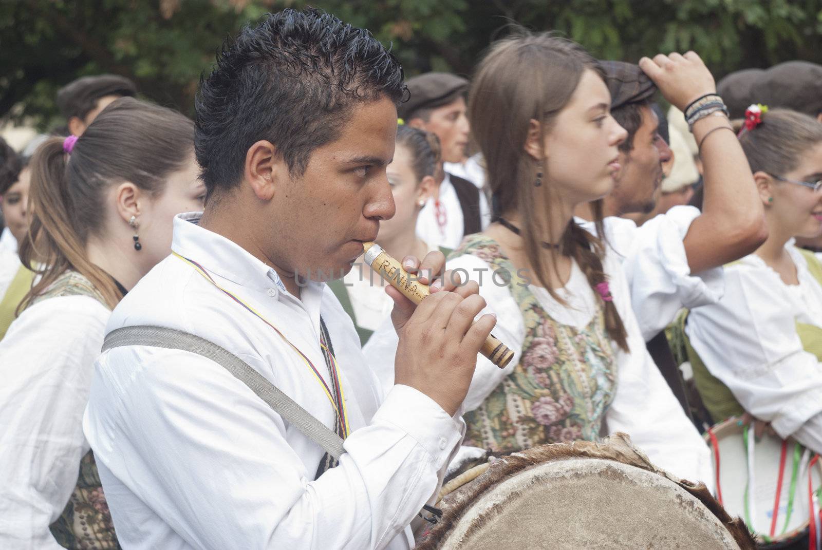 Spanish folk musicians group  by gandolfocannatella