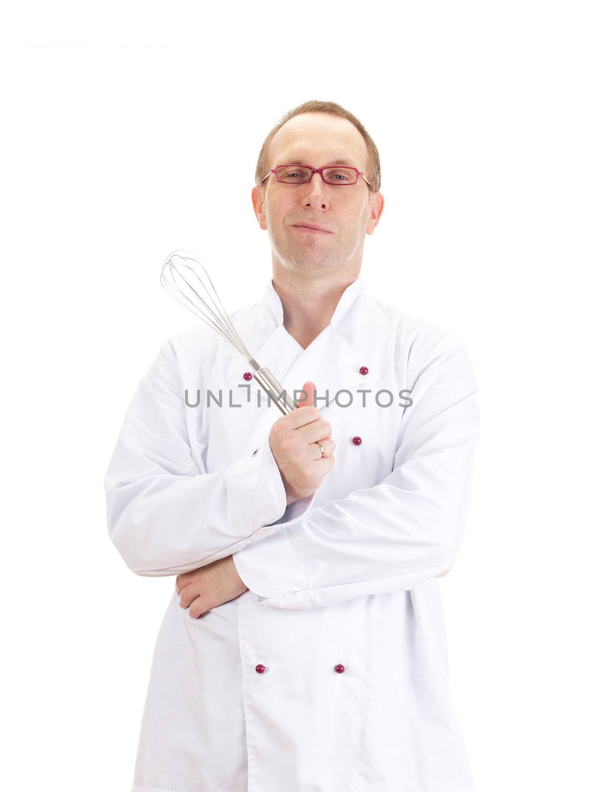 Chef with whisk