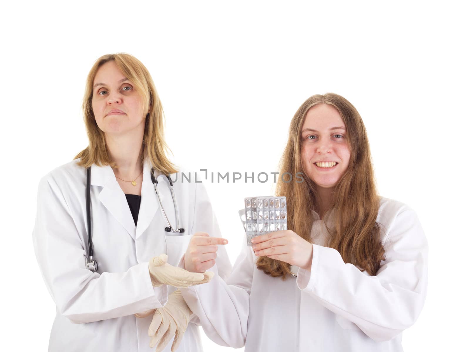 Two female medical doctors