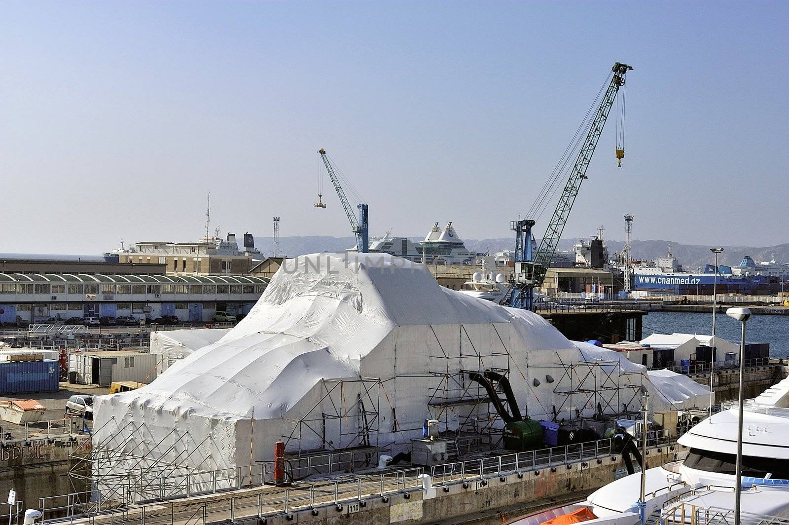 shipyard of Marseille specialized in the private yachts