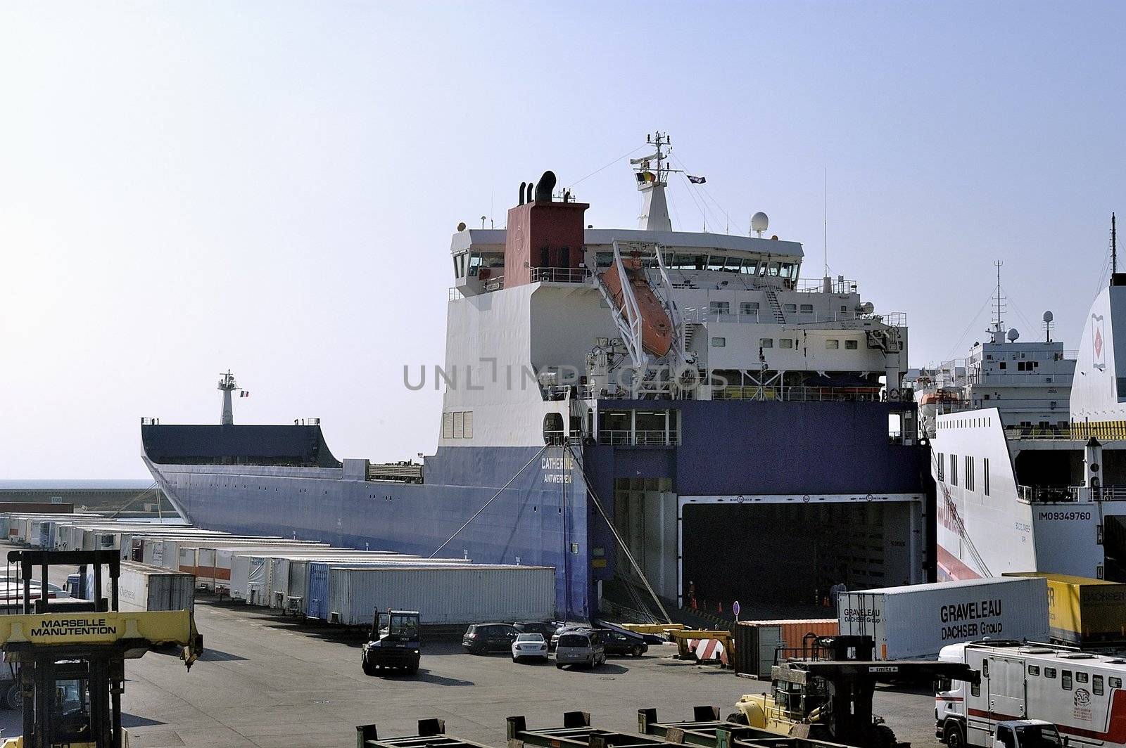 on the port of Marseille 