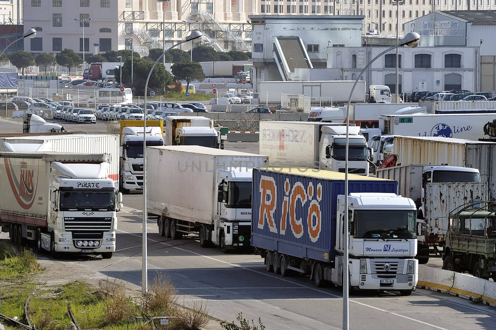 Road transport on the wearing of Marseilles